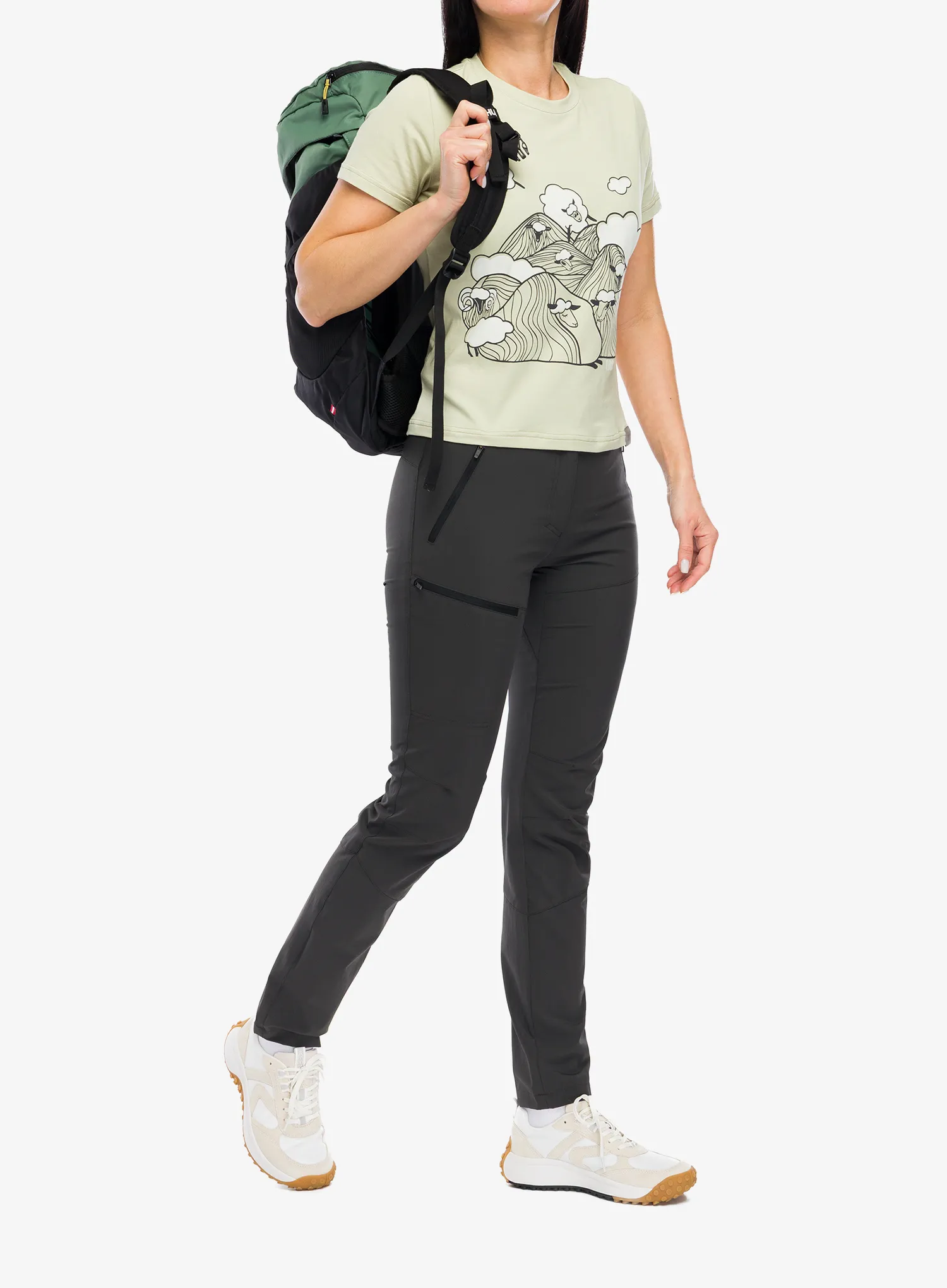 Ženska pamučna majica Turbat Vivcegora T-Shirt - bog lime