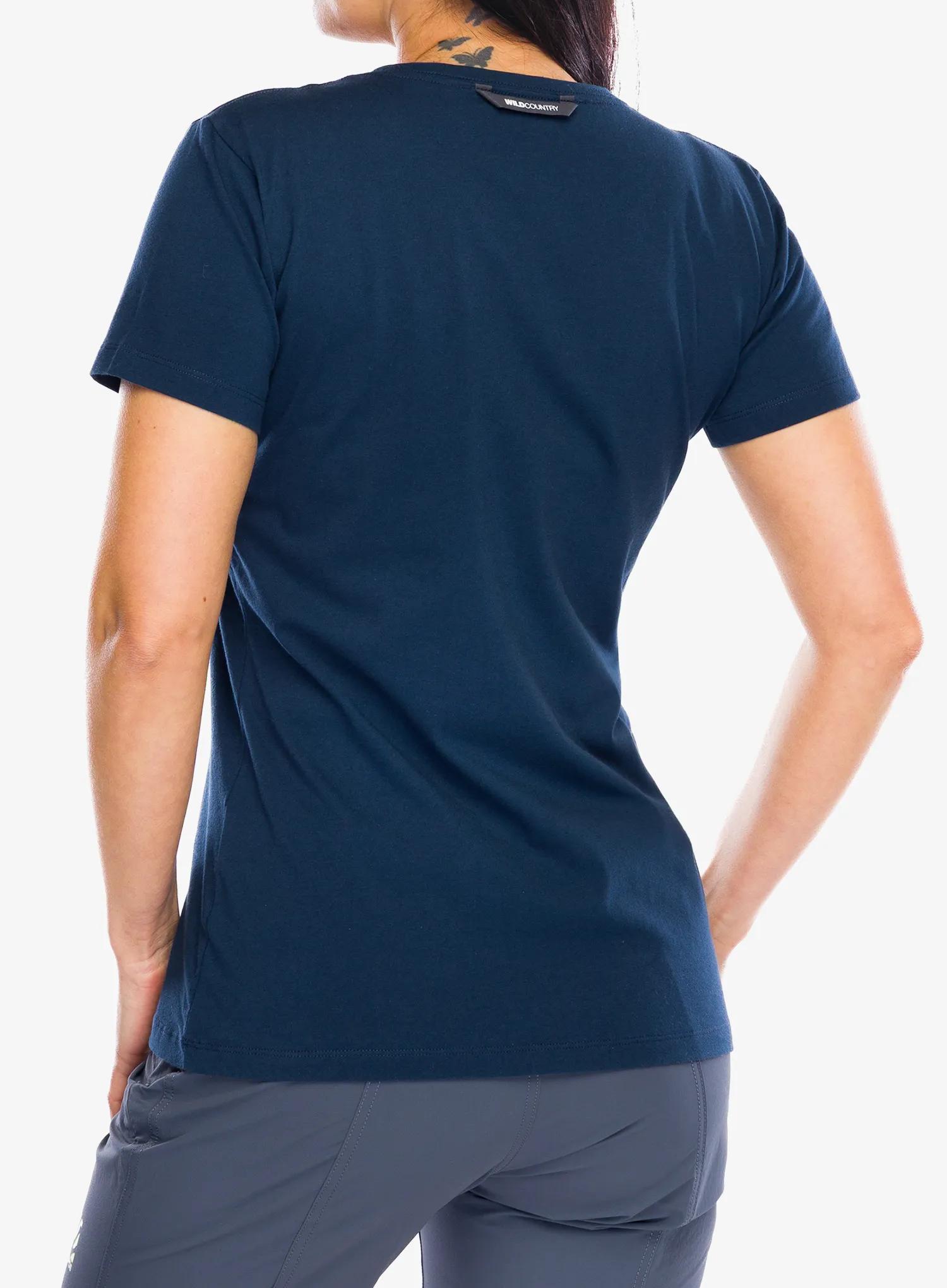 Ženska pamučna majica Wild Country Stamina T-Shirt -  navy
