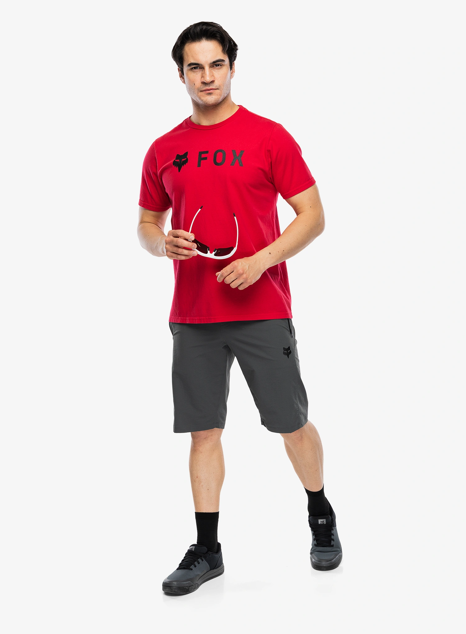 Pamučna majica Fox Absolute 195 Original SS Tee - flame red