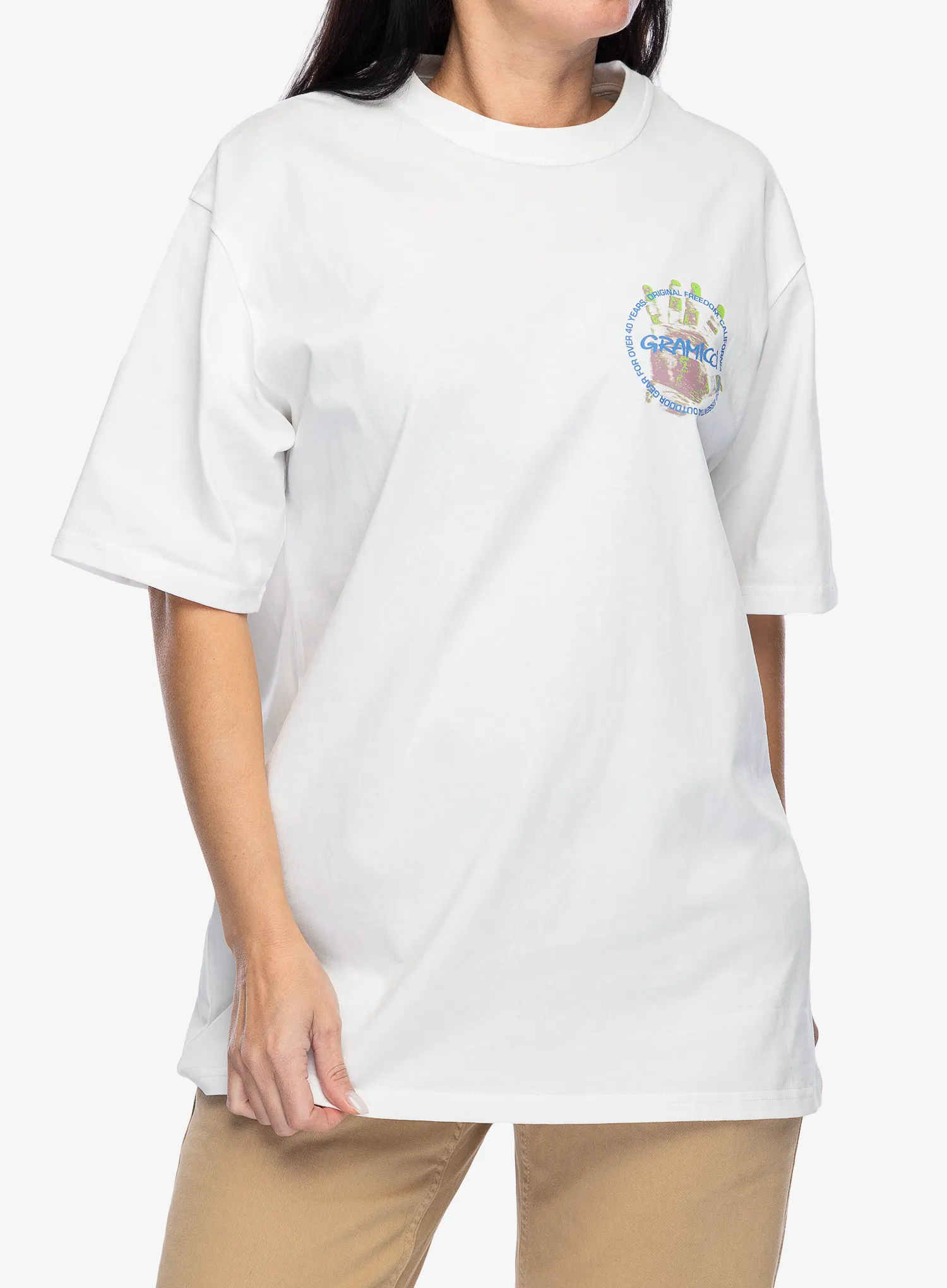 Pamučna majica Gramicci Climbers Hand Tee - white