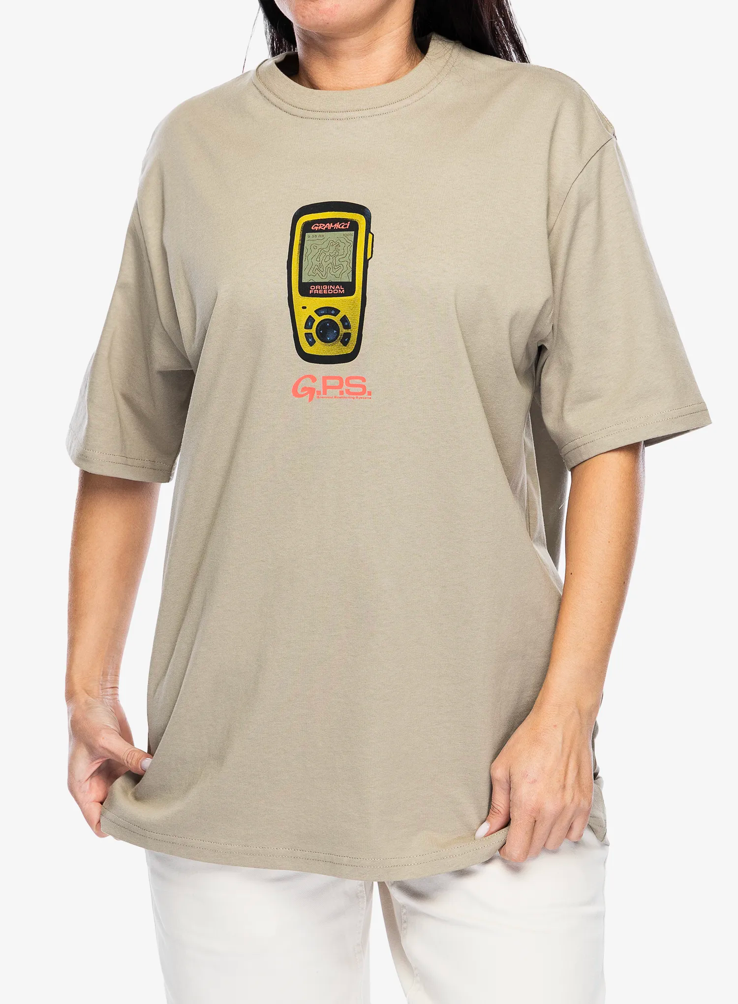 Pamučna majica Gramicci Gps Tee - smoky sand