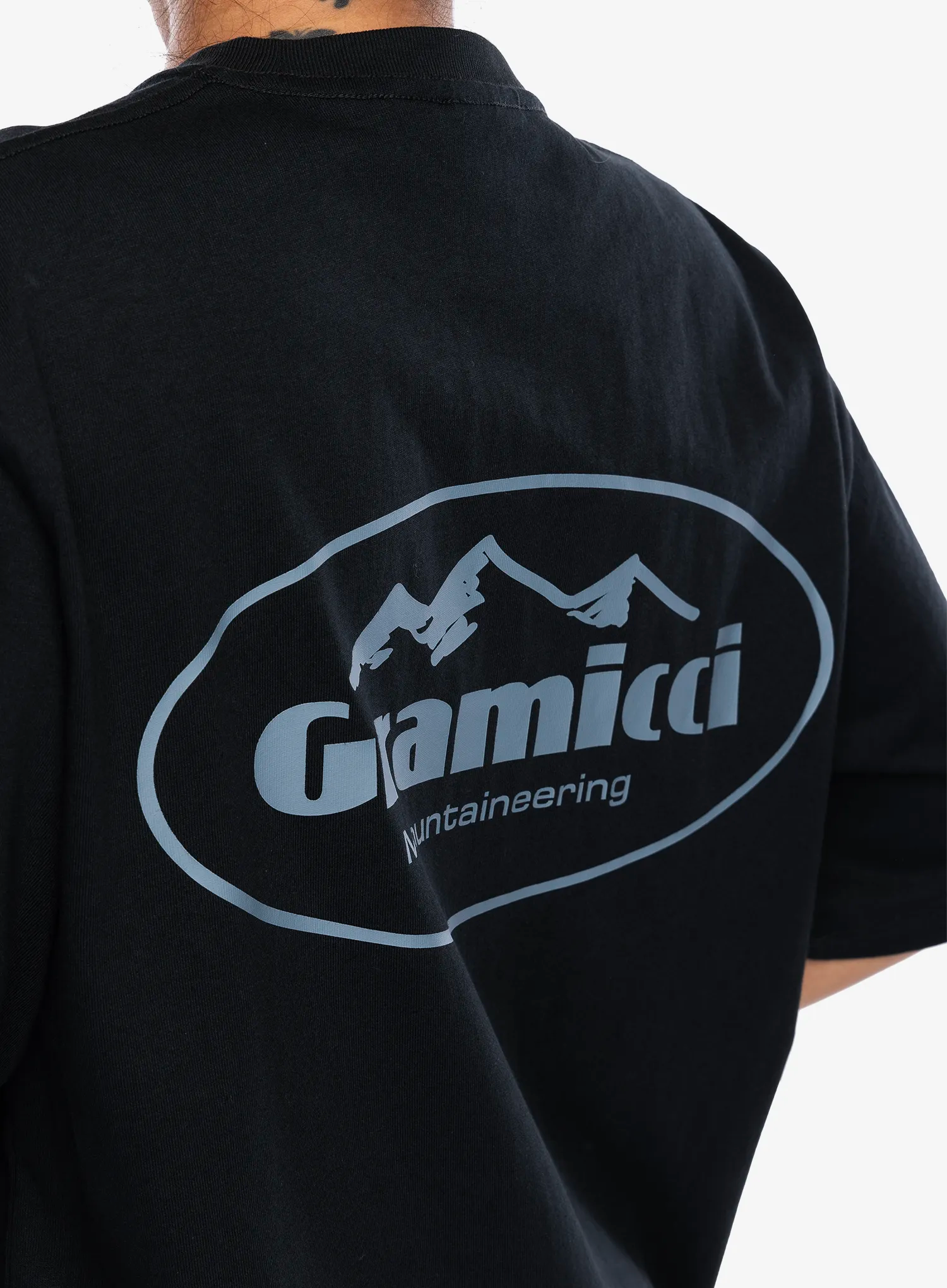 Pamučna majica Gramicci Mountaineering Tee - vintage black
