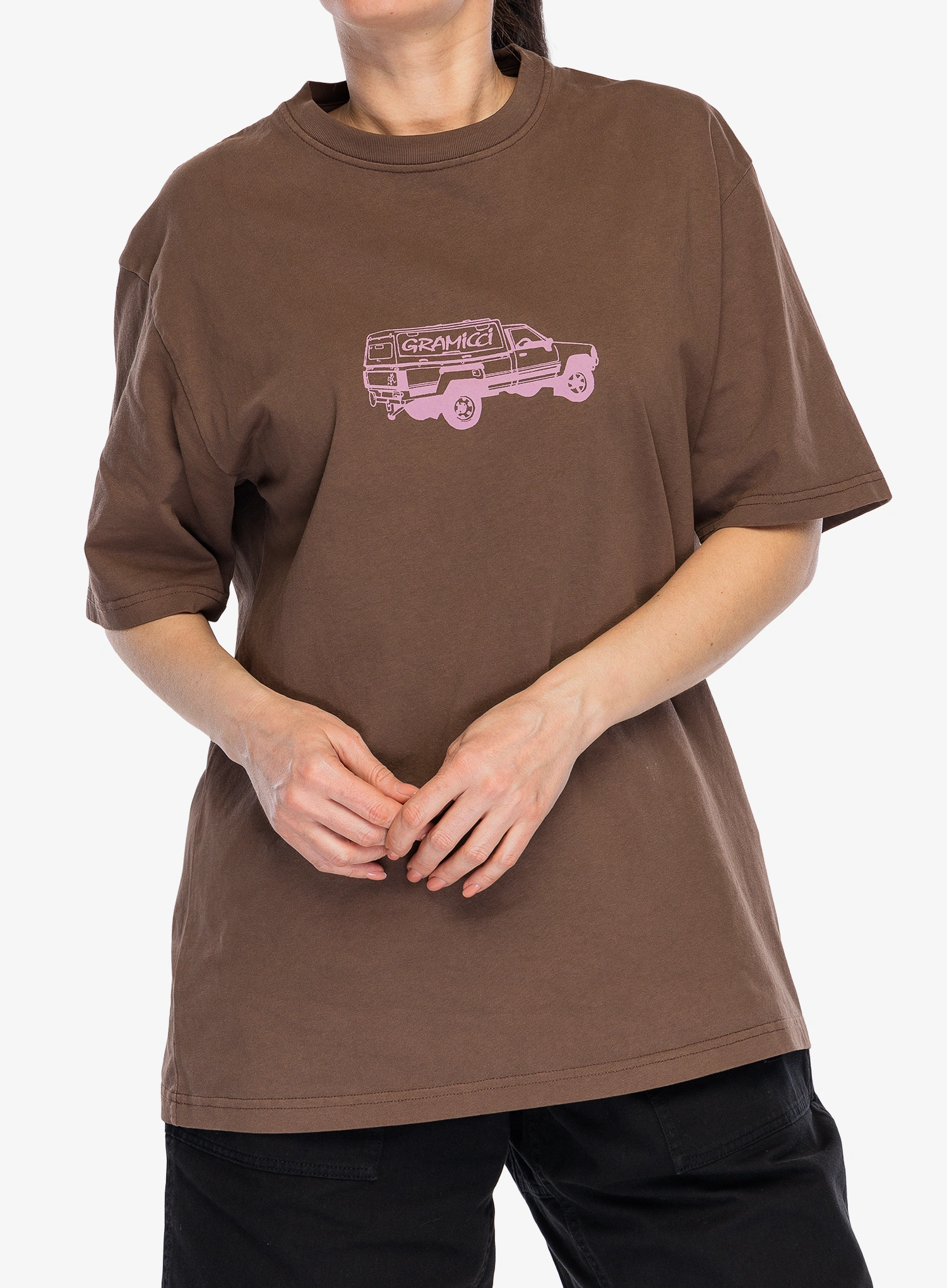 Pamučna majica Gramicci Truck Tee - brown pigment