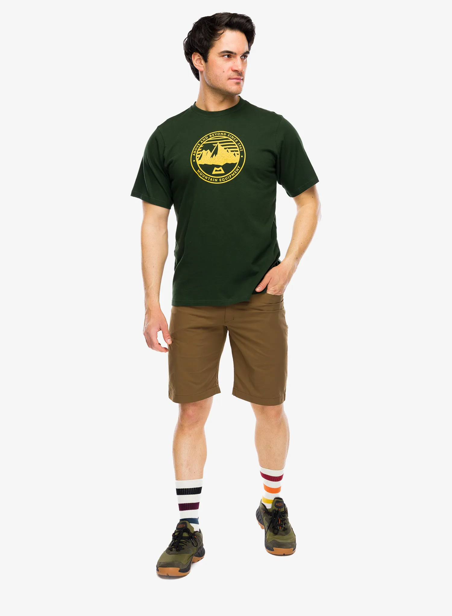 Pamučna majica Mountain Equipment Roundel Tee - conifer/conifer