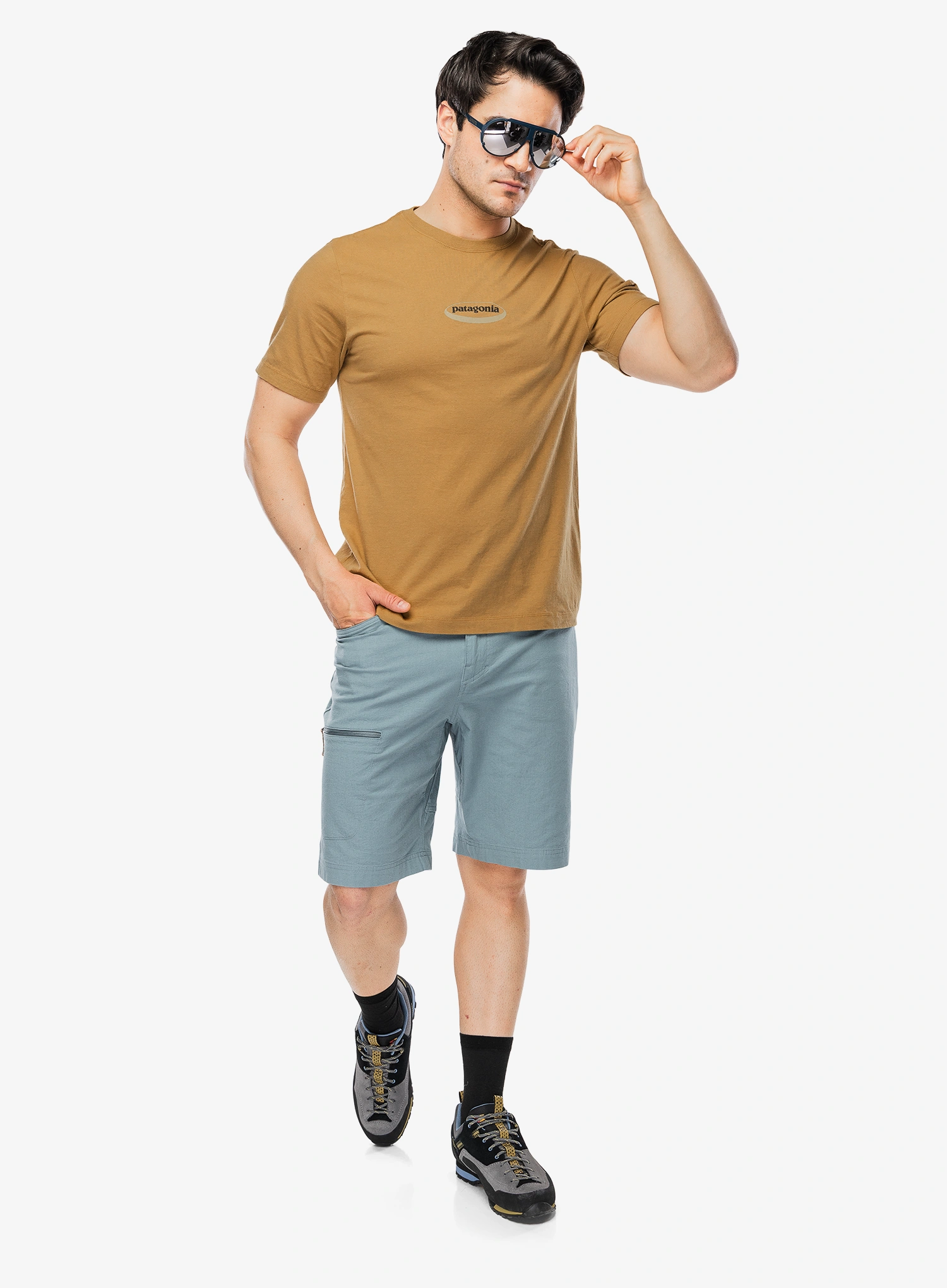 Pamučna majica Patagonia 95 Oval Logo T-Shirt - bobcat brown: sunshine