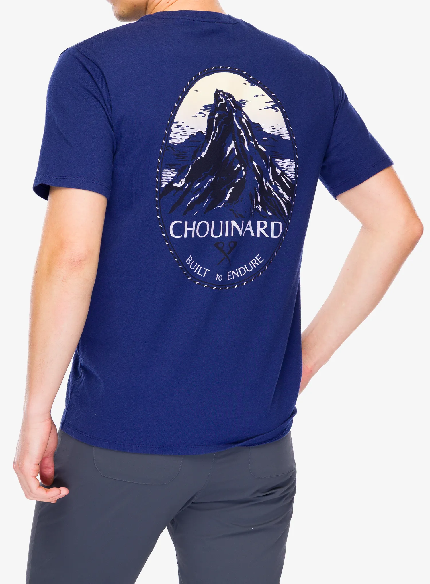 Pamučna majica Patagonia Chouinard Crest Pocket Responsibili-Tee - solstice purple