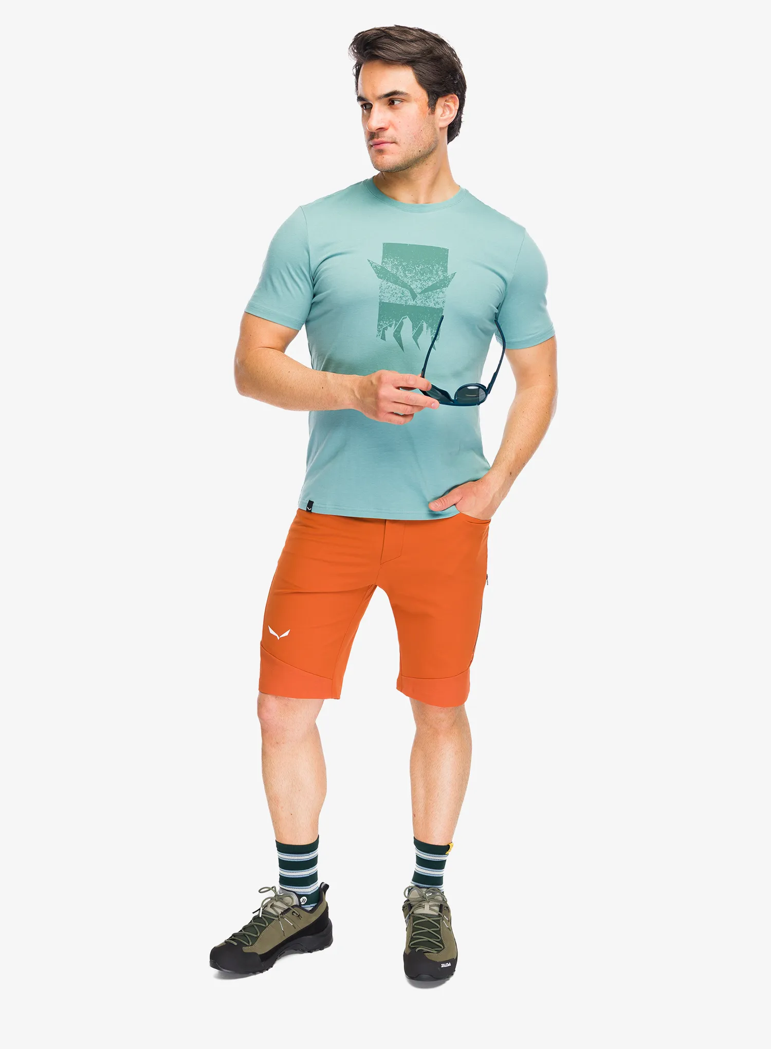 Pamučna majica Salewa Eagle 3Cime T-Shirt - willow