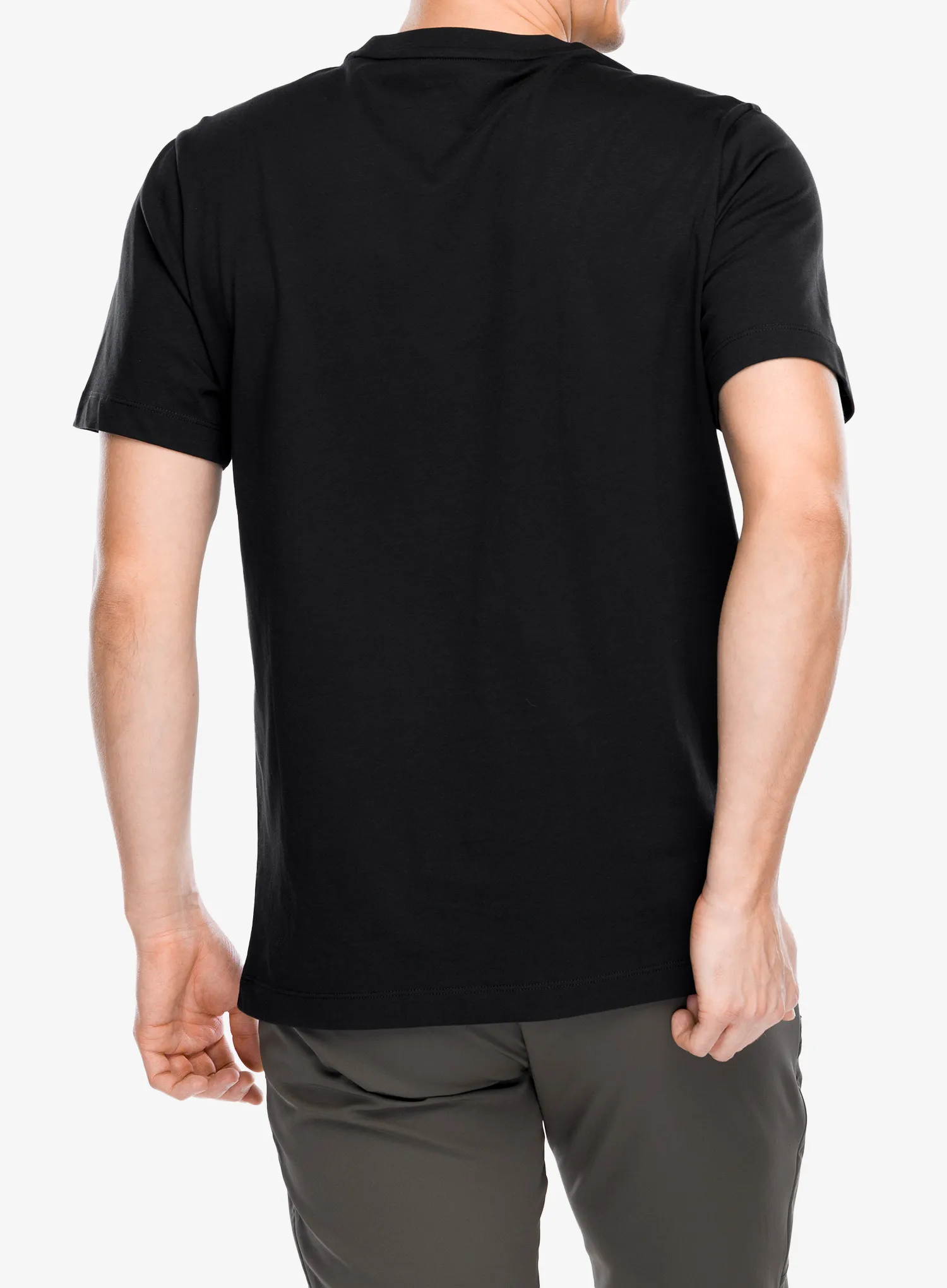 Pamučna majica Salomon Big Logo Tee - deep black