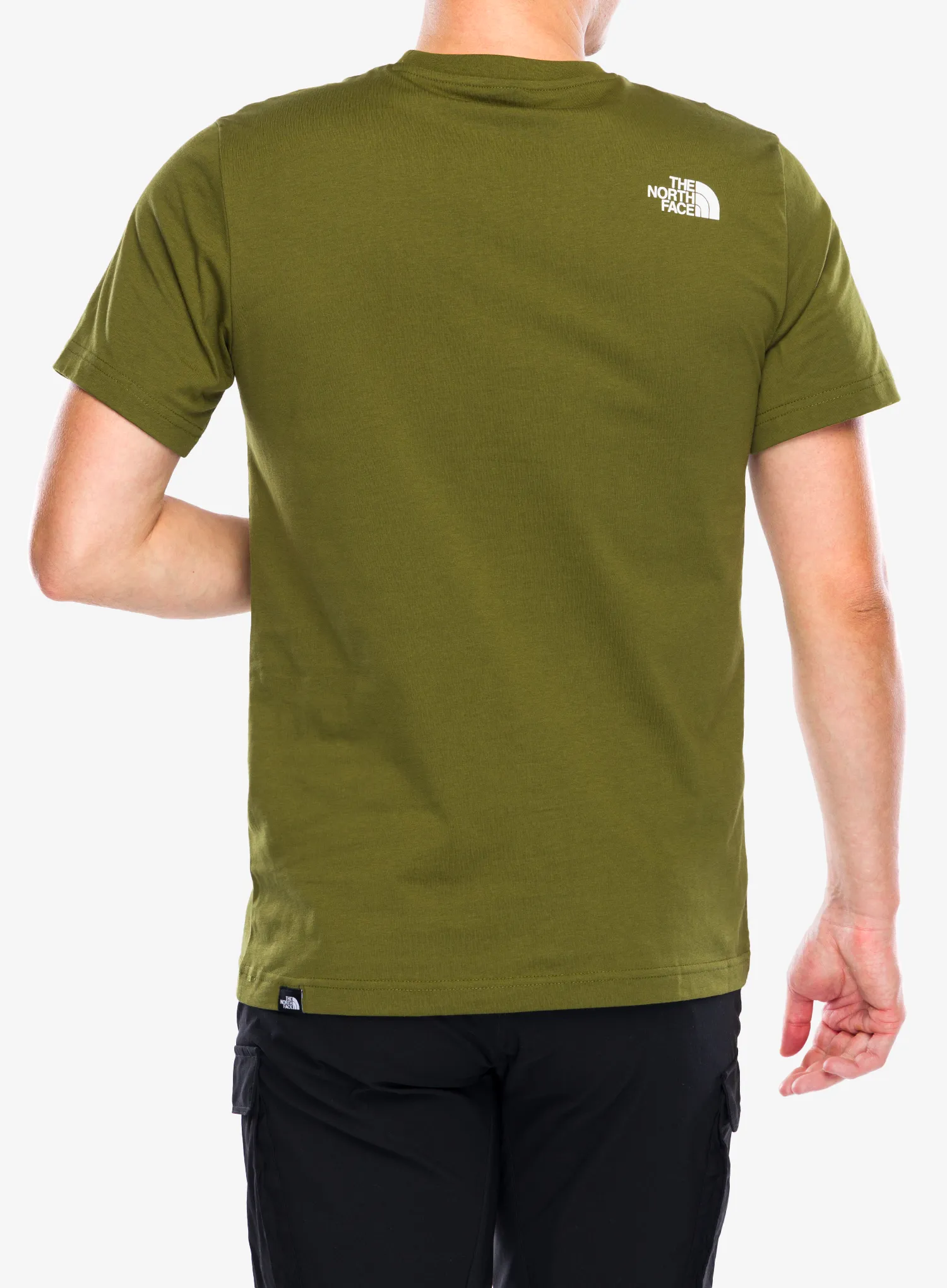 Pamučna majica The North Face S/S Easy Tee - forest olive/tnf white