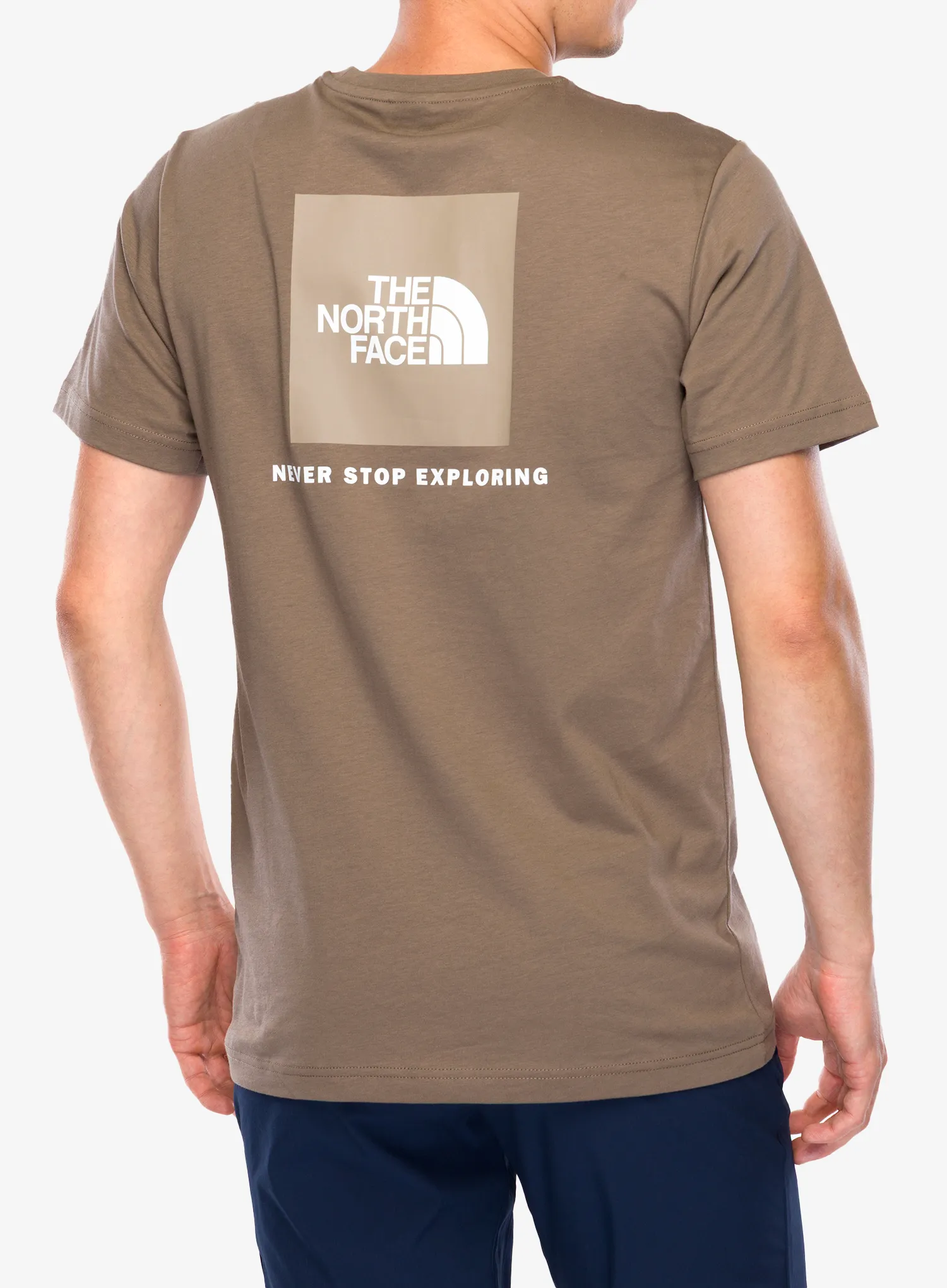Pamučna majica The North Face S/S Redbox Tee - mocha brown/mushroom
