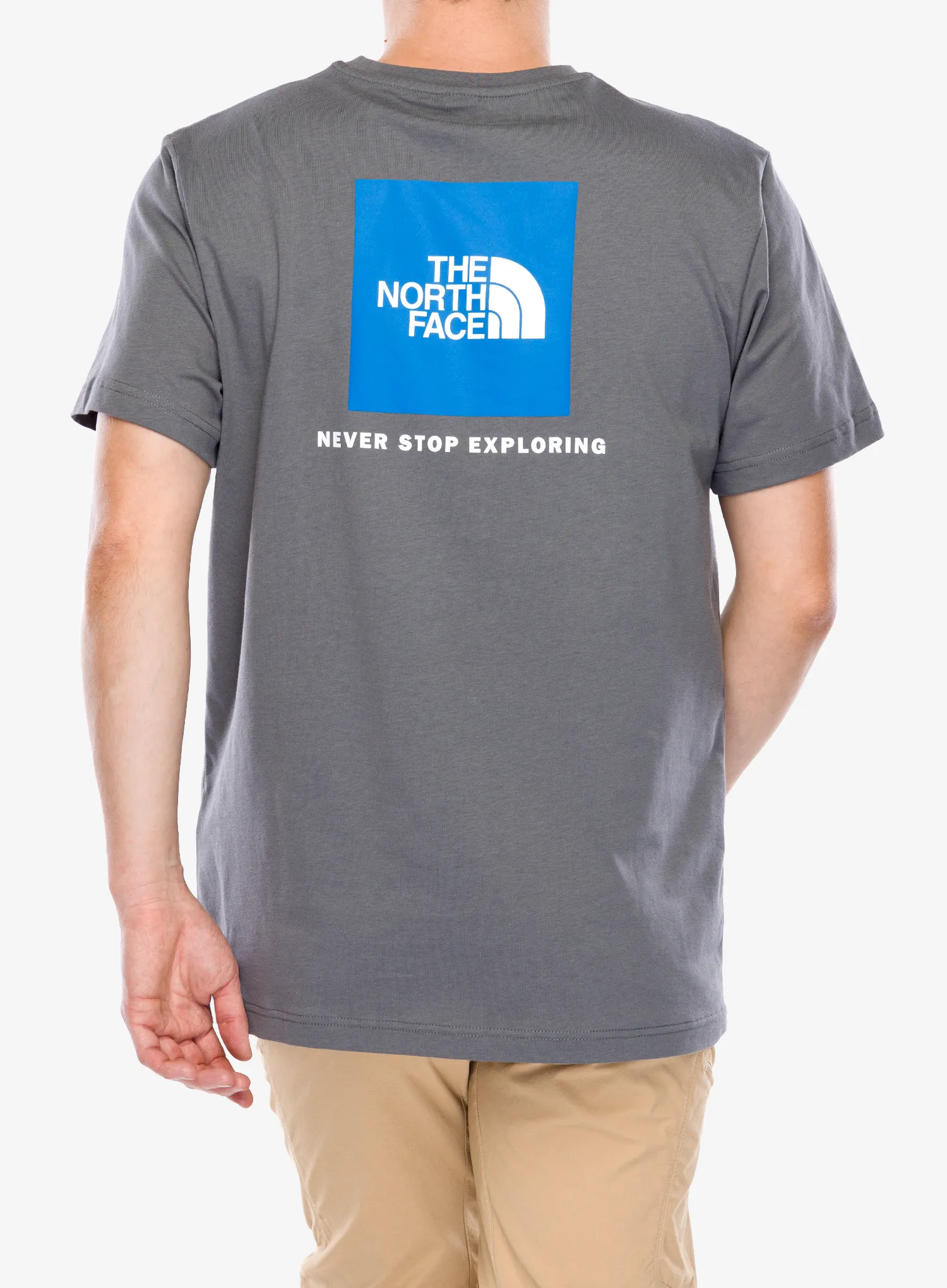 Pamučna majica The North Face S/S Redbox Tee - smoked pearl/hero blue