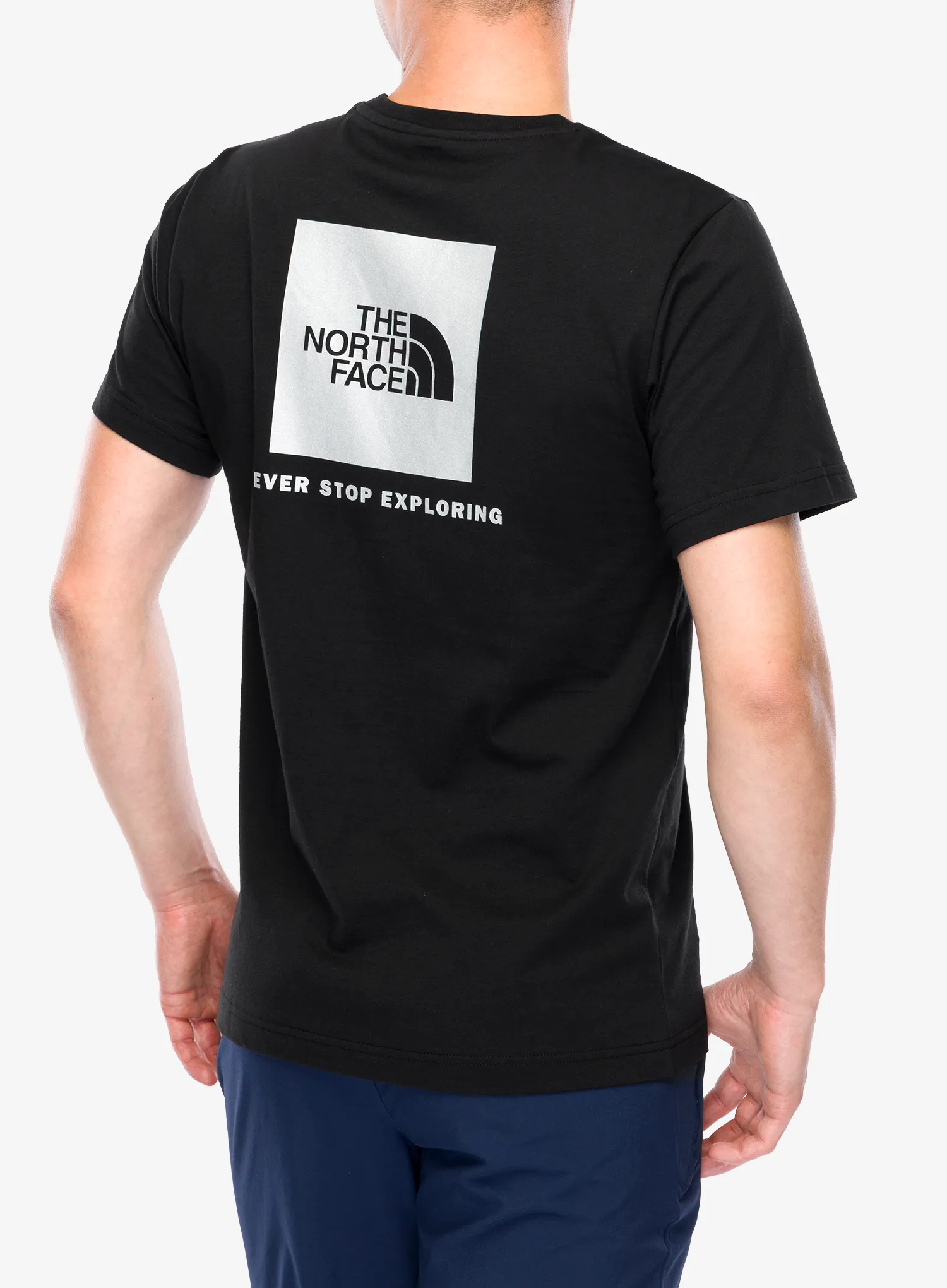 Pamučna majica The North Face SS ReflectIVe Box Nse Tee - tnf black reflective