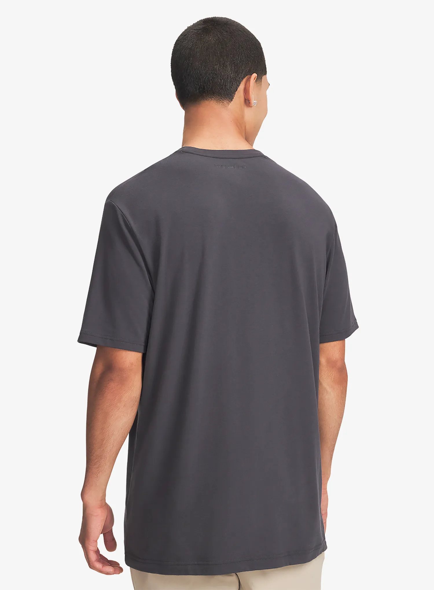 Pamučna majica Under Armour Explor Graphic SS - anthracite/summit white