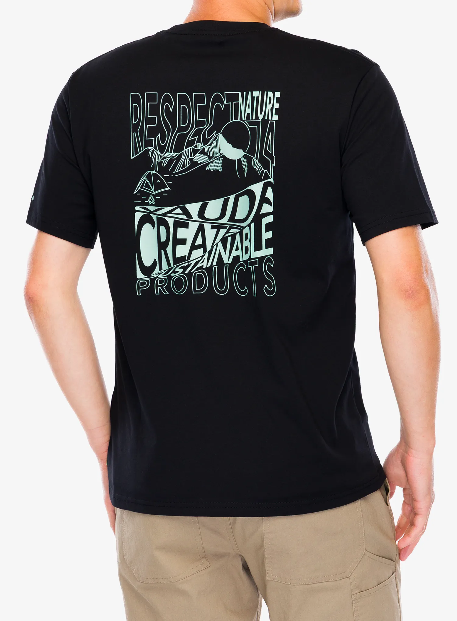 Pamučna majica Vaude Spirit T-Shirt II - black