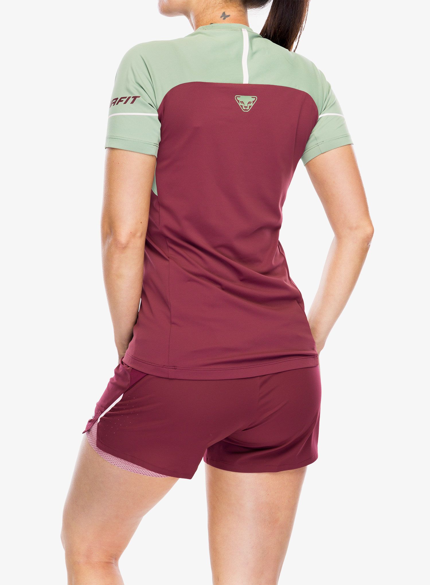 Ženska majica za trčanje Dynafit Alpine Pro S/S Tee - burgundy