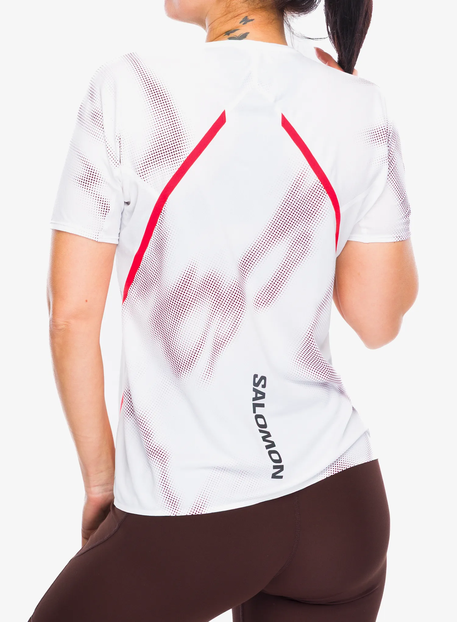Ženska majica za trčanje Salomon S/Lab Speed Tee - white/andorra
