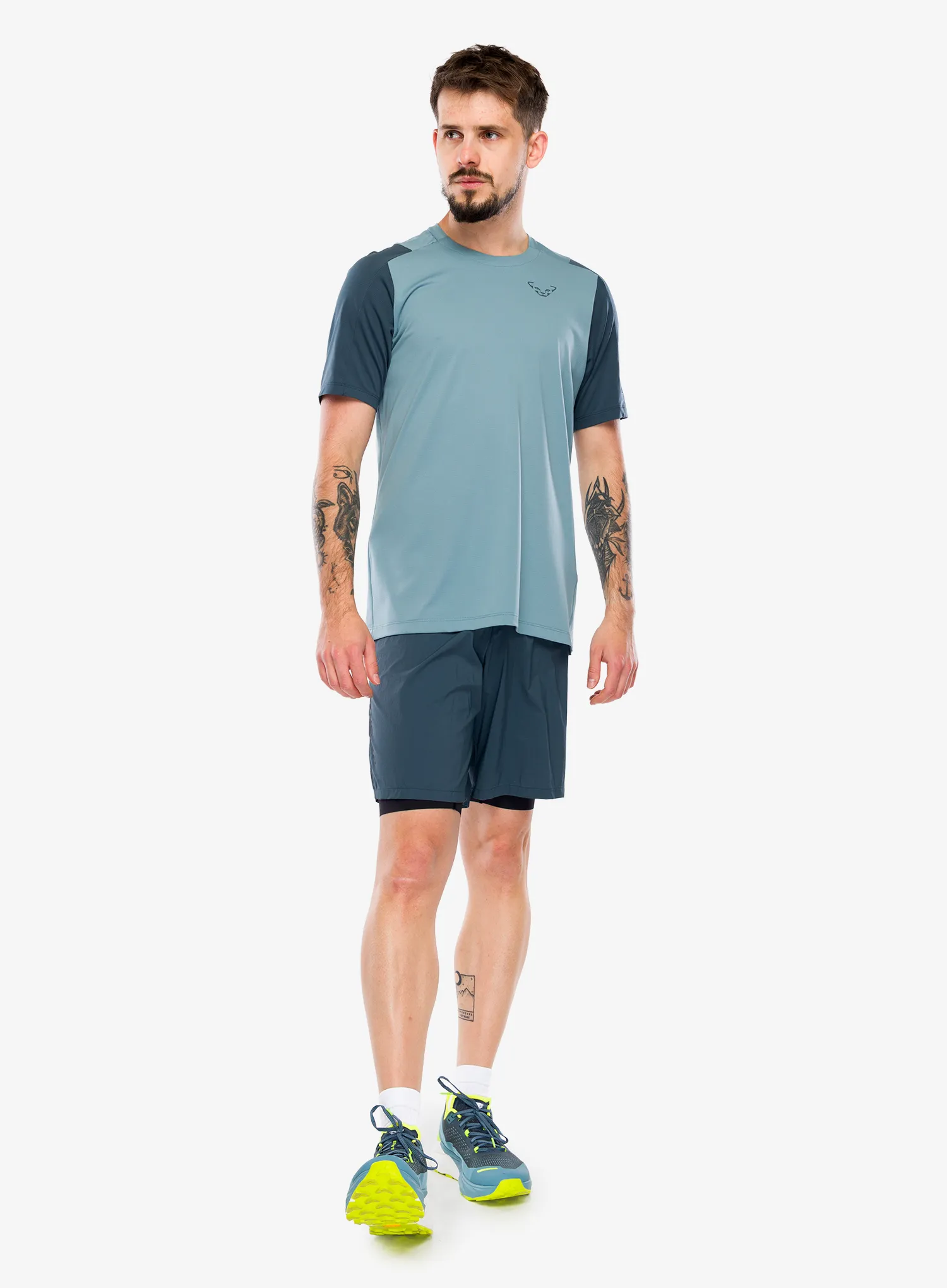 Majica za trčanje Dynafit Transalper S/S Tee - smoke blue