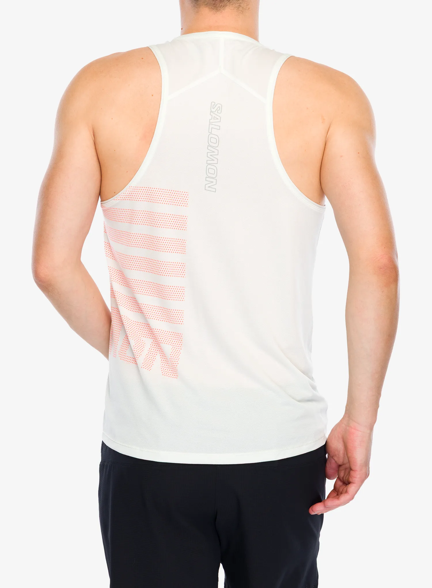Majica za trčanje Salomon Sense Aero Singlet GFX - icicle