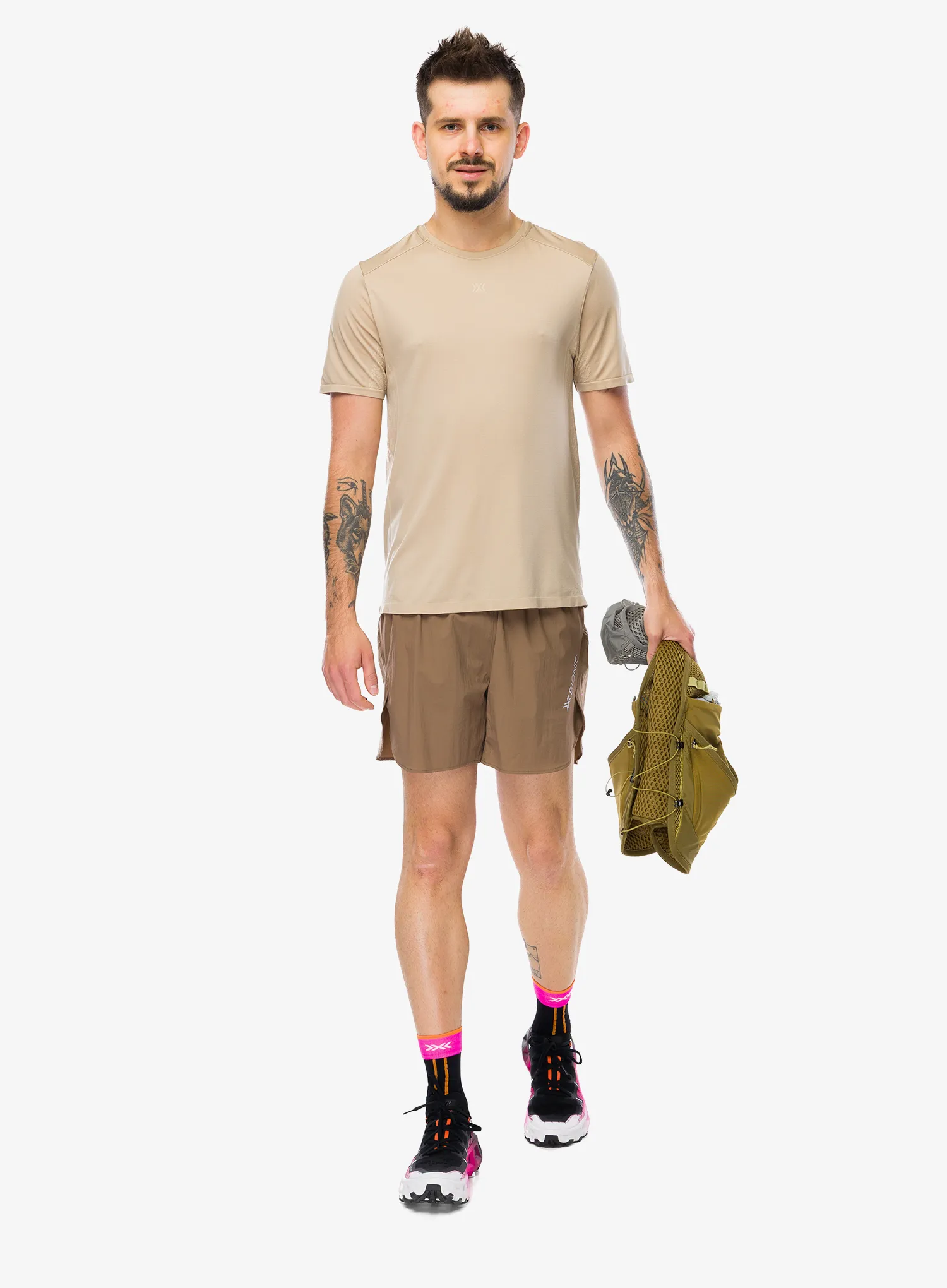 Majica za trčanje X-Bionic Xceed Run Discover Shirt - sand