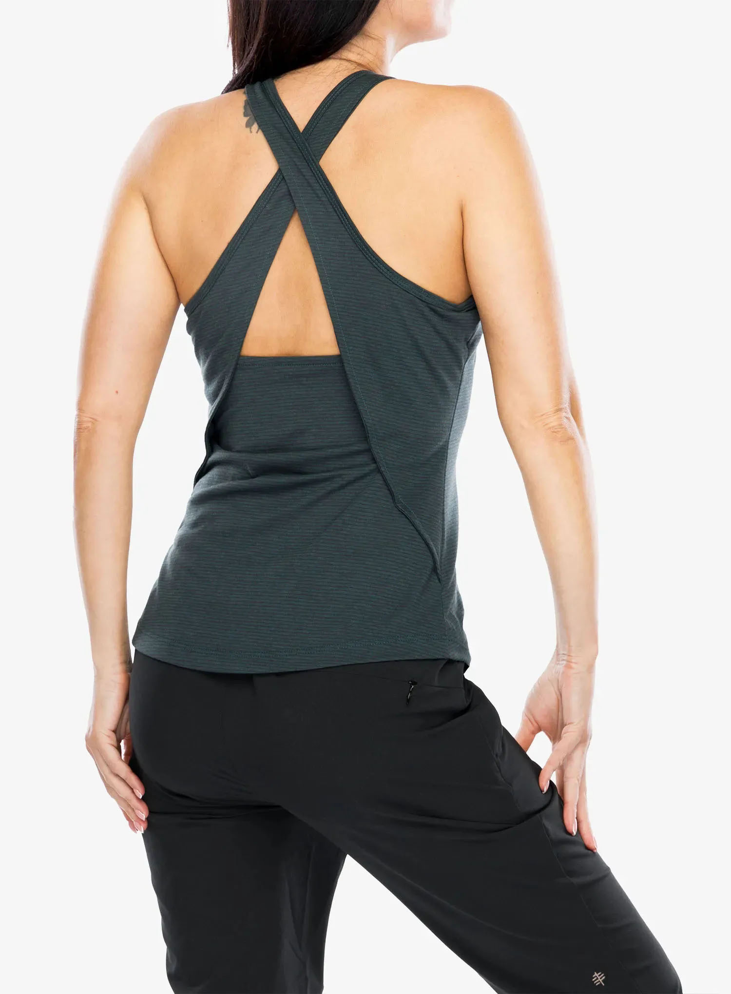 Ženska majica Black Diamond Splitter Tank - carbon stripe