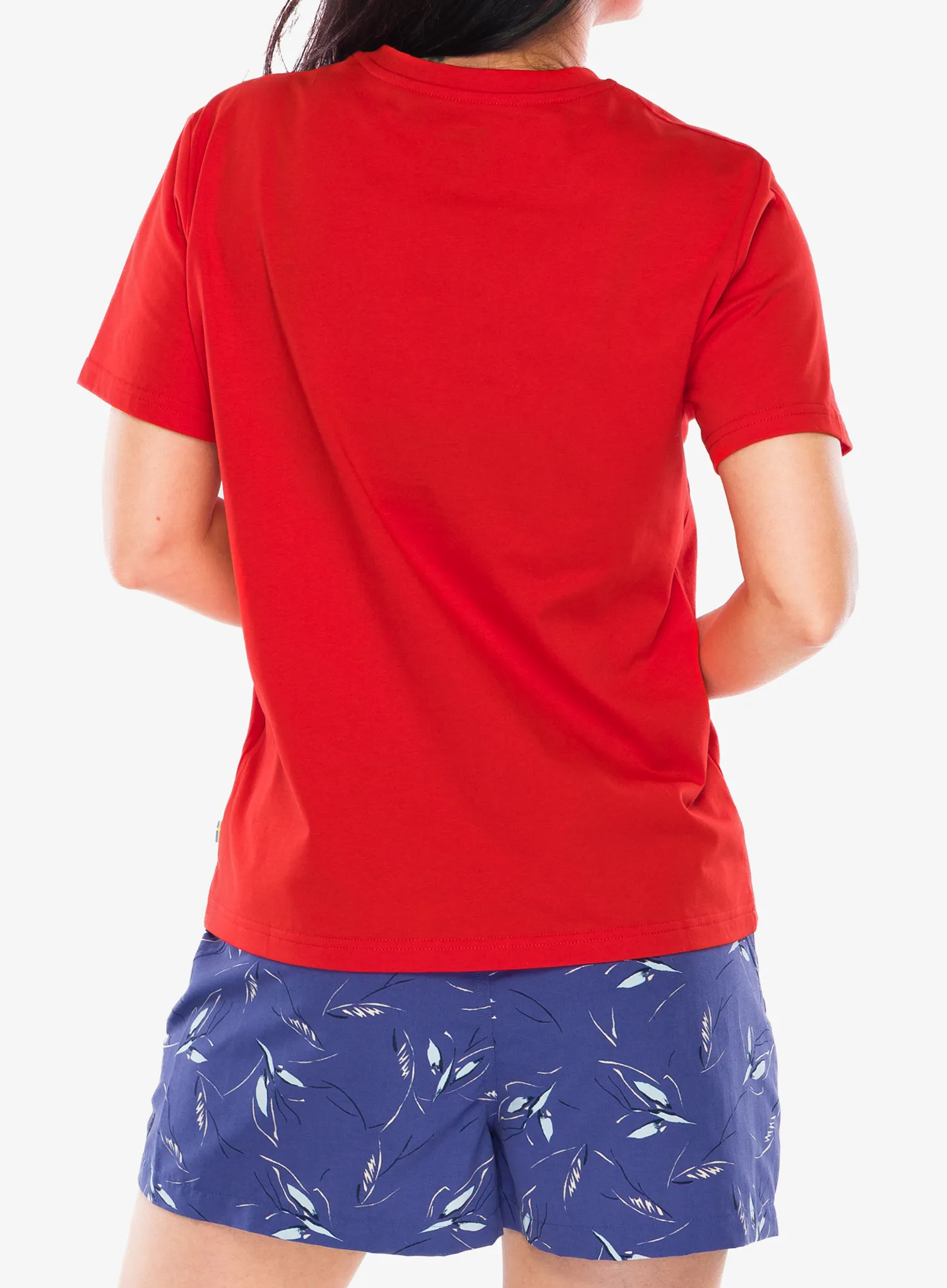 Ženska majica Fjallraven Fox Boxy Logo Tee - flame orange