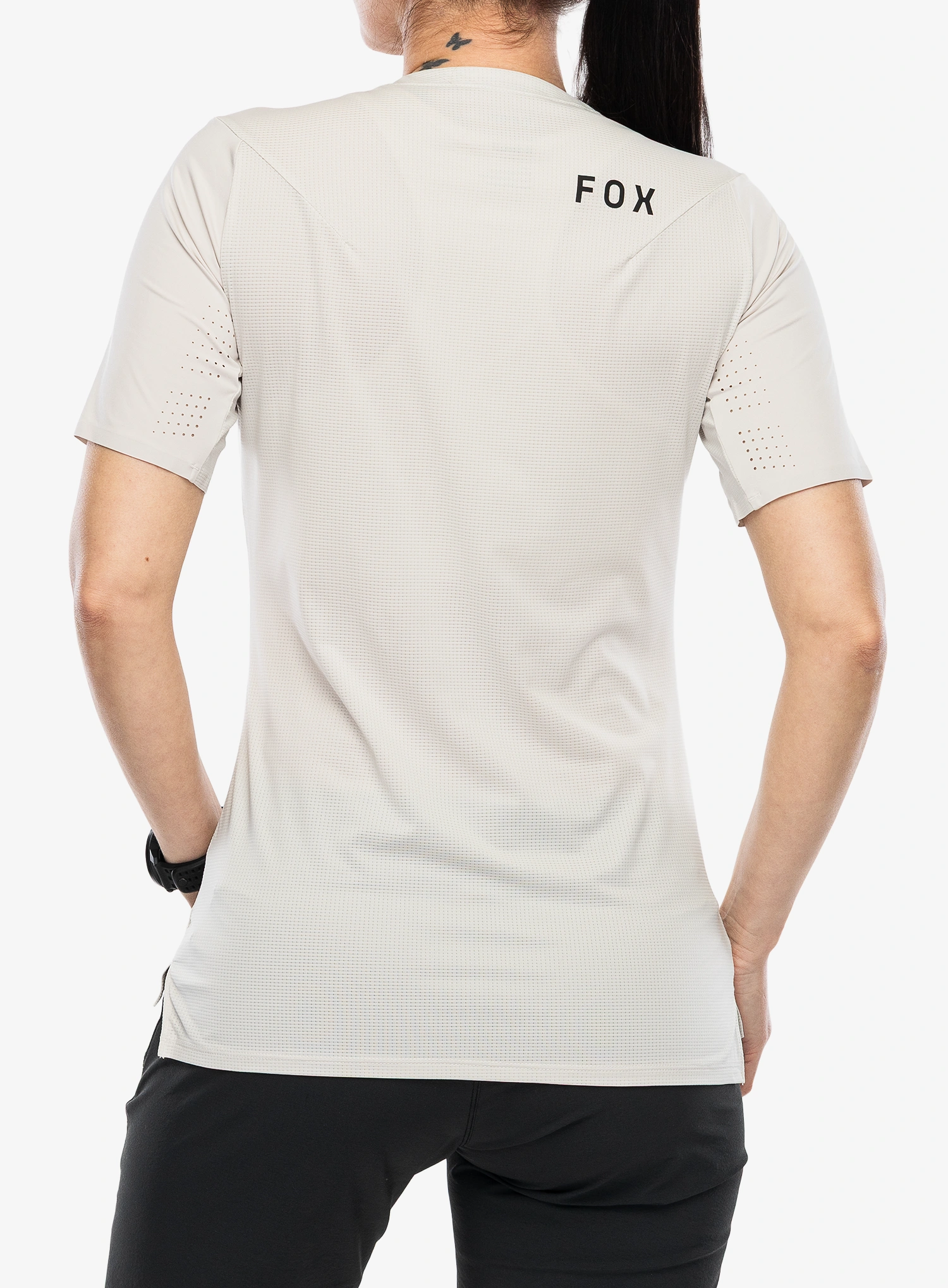Ženska majica Fox Flexair SS Jersey - chalk white