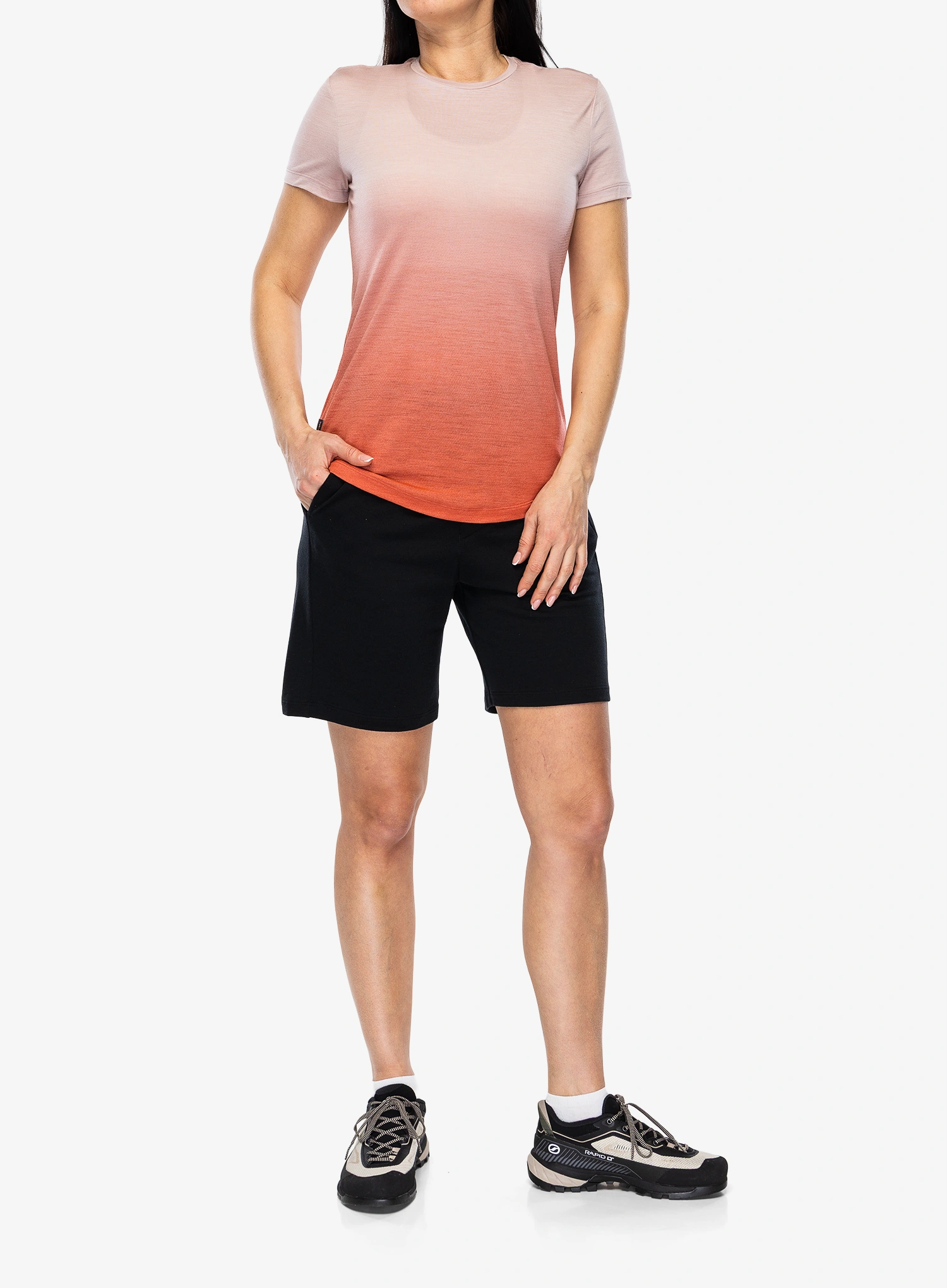 Ženska majica Icebreaker Merino 125 Cool-Lit Sphere SS Tee Alta - pink quartz