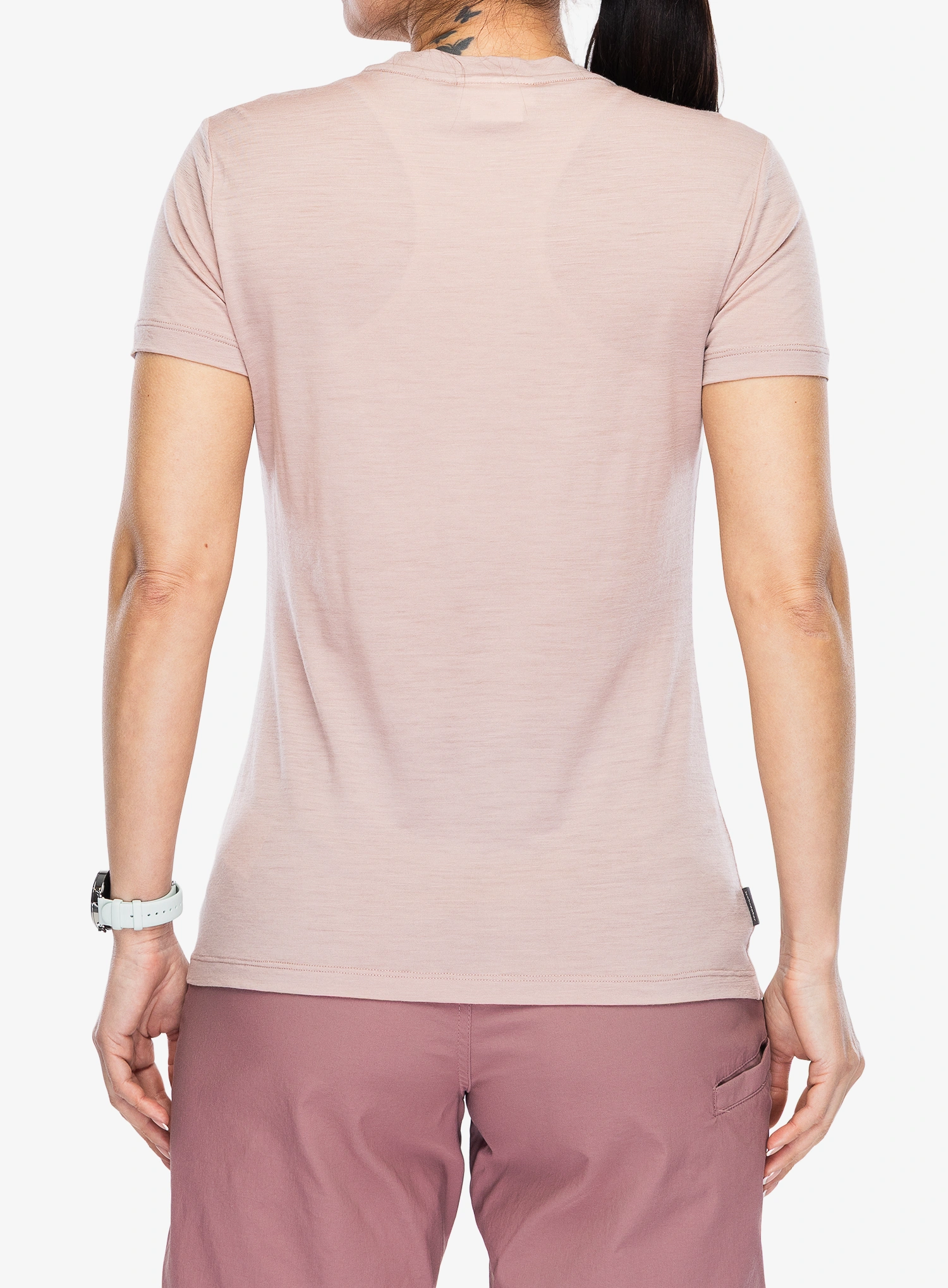 Ženska majica Icebreaker Merino 150 Tech Lite SS Tee Sparkling Stars - pink quartz