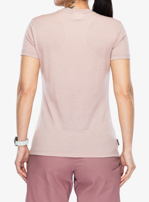 Ženska majica Icebreaker Merino 150 Tech Lite SS Tee Sparkling Stars - pink quartz