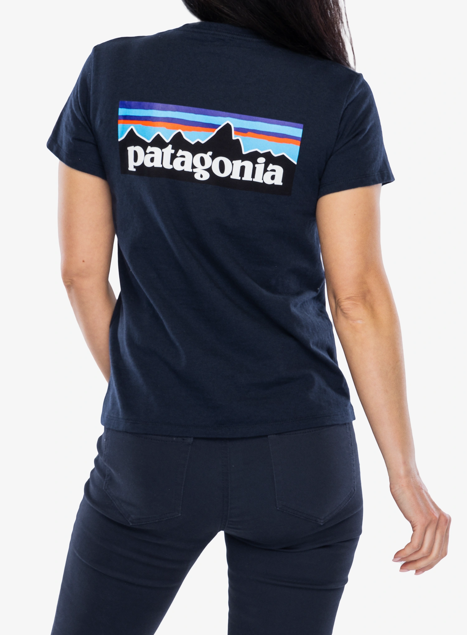 Ženska majica Patagonia P-6 Logo Responsibili-Tee - new navy