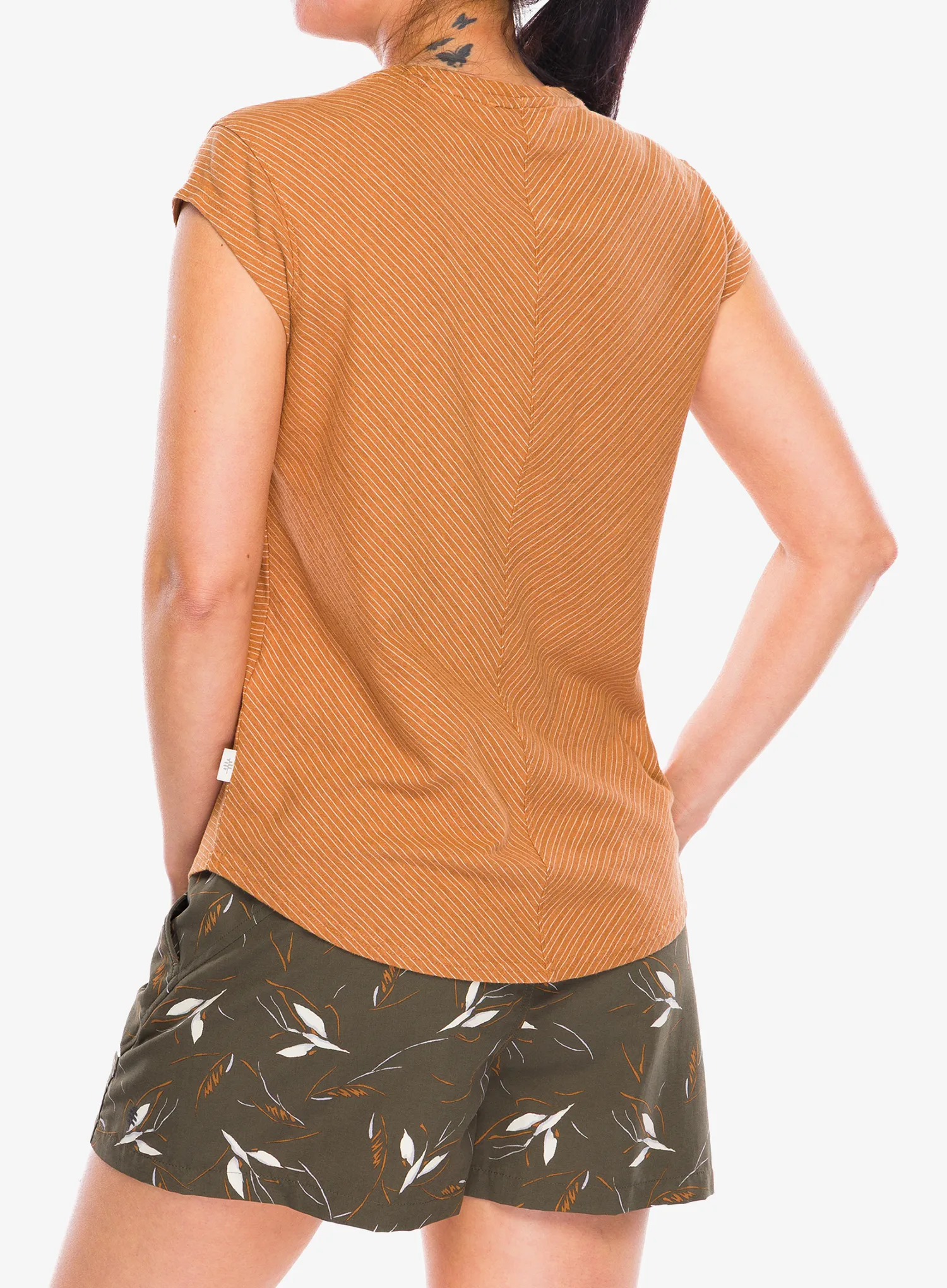 Ženska majica Royal Robbins Vacationer V-Neck SS - lion str