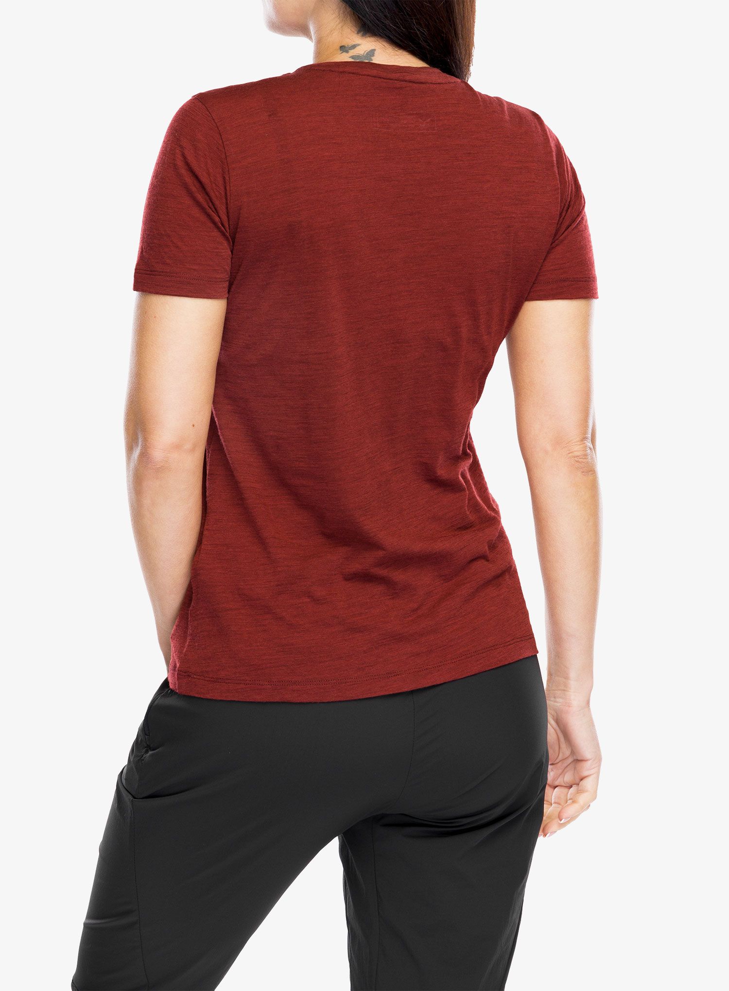 Ženska majica Salewa Eagle Eitd Merino T-Shirt - syrah