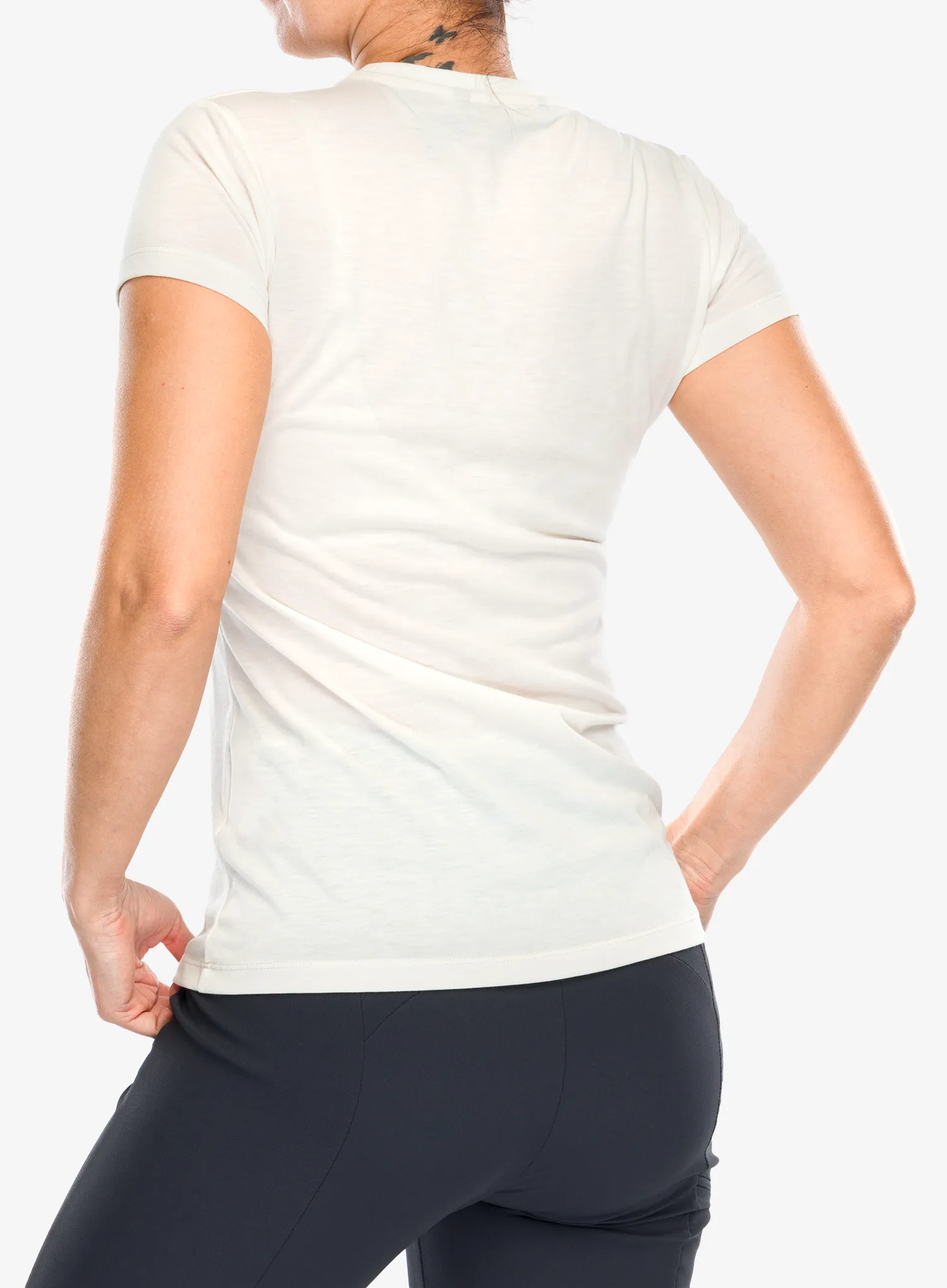 Ženska majica Salewa Solid Dry S/S Tee - white