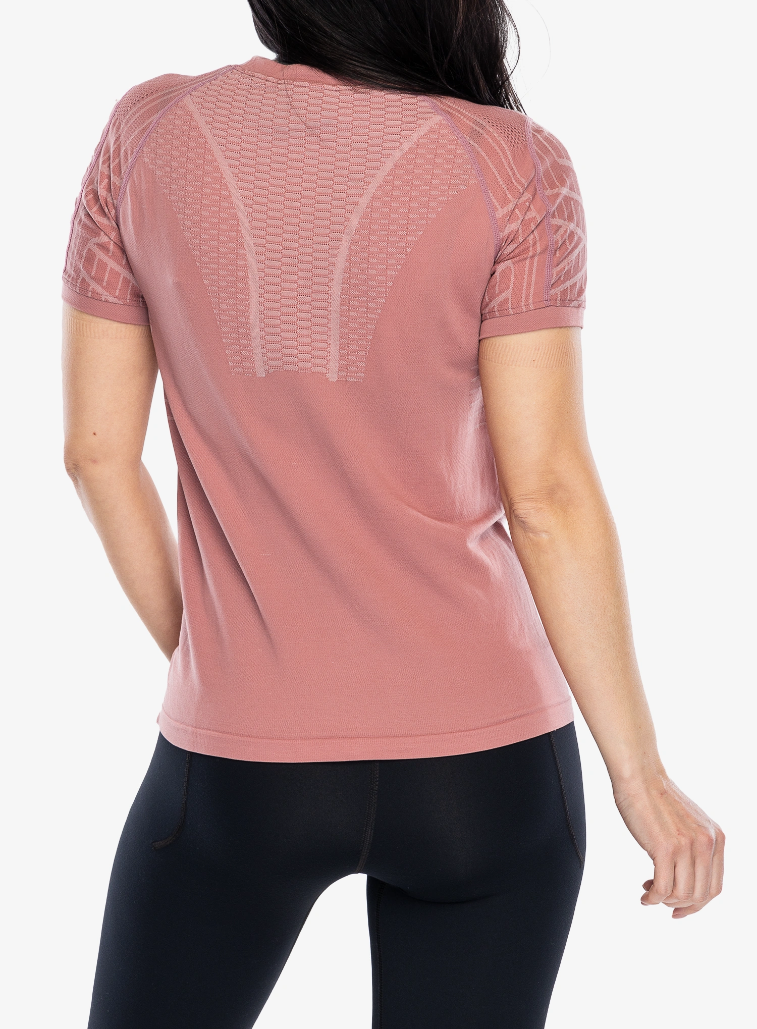 Ženska majica UYN  Terracross Self Layer Shirt Short Sleeves Regular Fit - ash rose