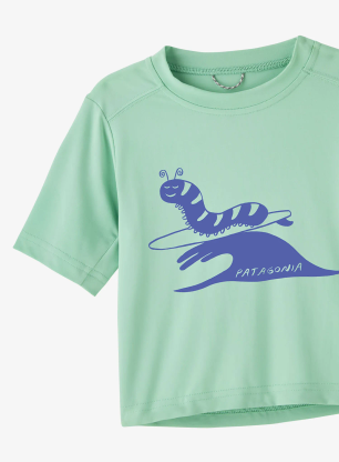 Majica za djecu Patagonia Cap SW T-Shirt - caterpillar chill/rinsed green