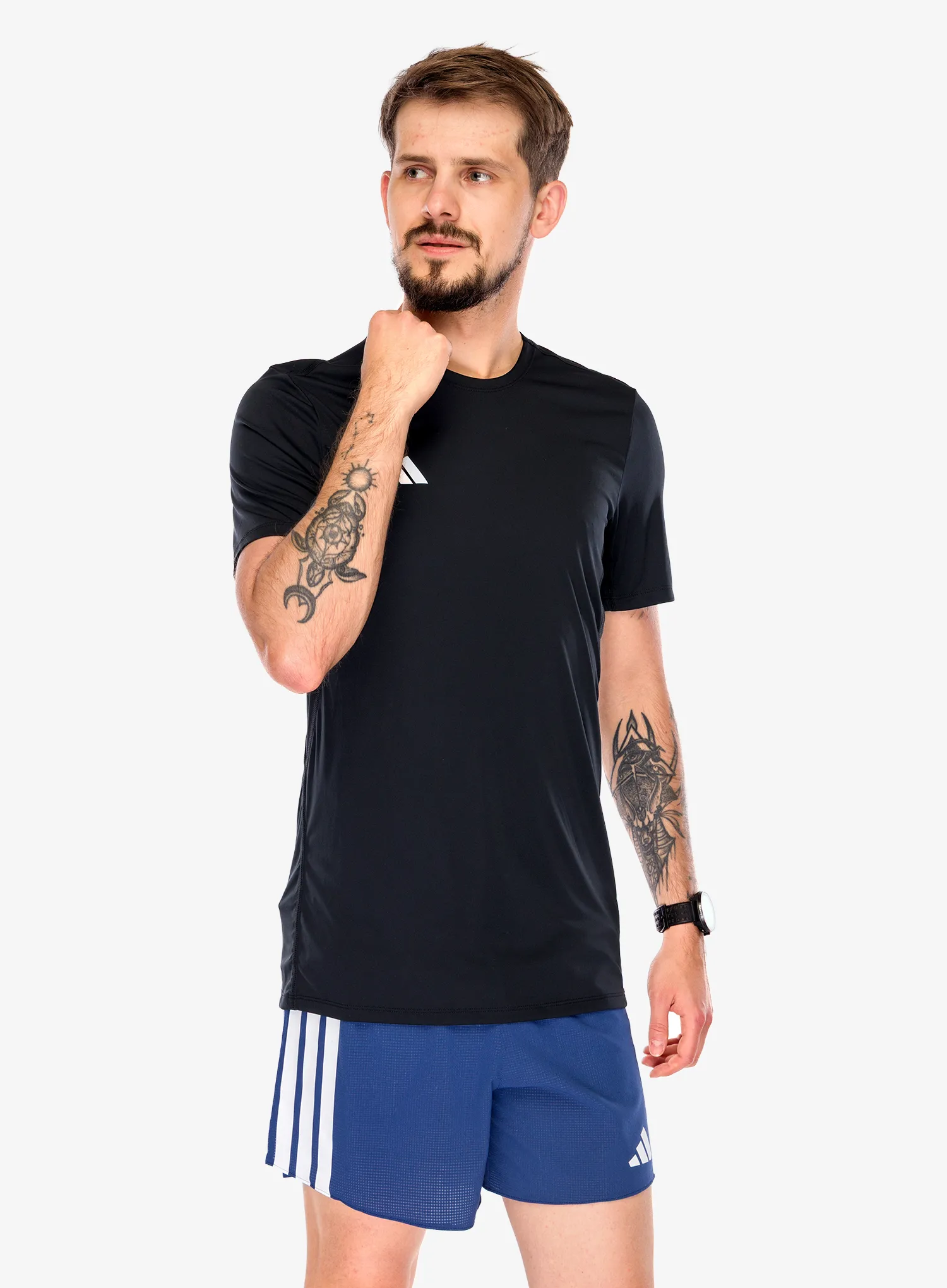 Majica za trčanje adidas Adizero Essentials Running Tee - black
