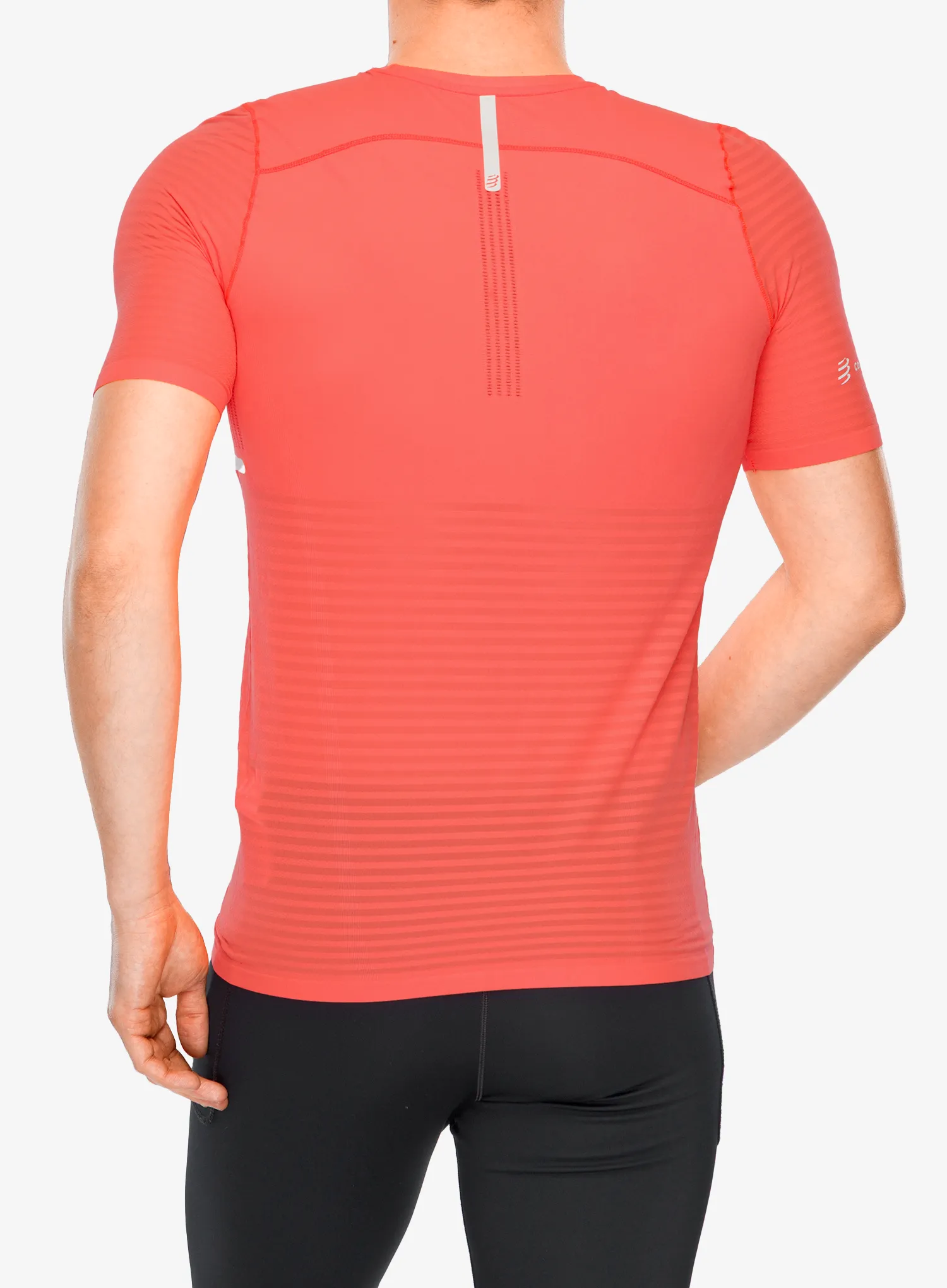 Majica za trčanje Compressport Pro Racing S/S Tshirt - fluo red