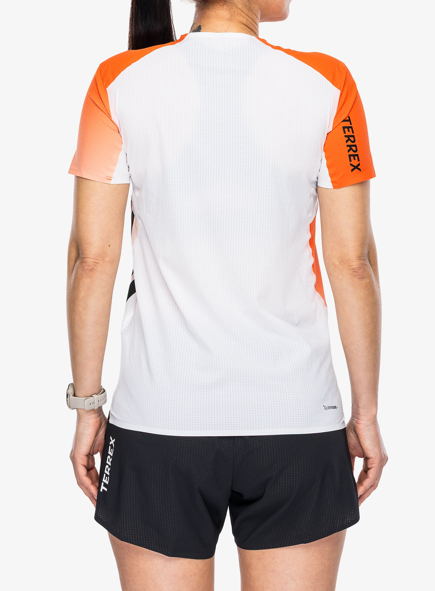 Ženska majica za trčanje adidas TERREX Xpr Pro Tee - white/semi impact orange