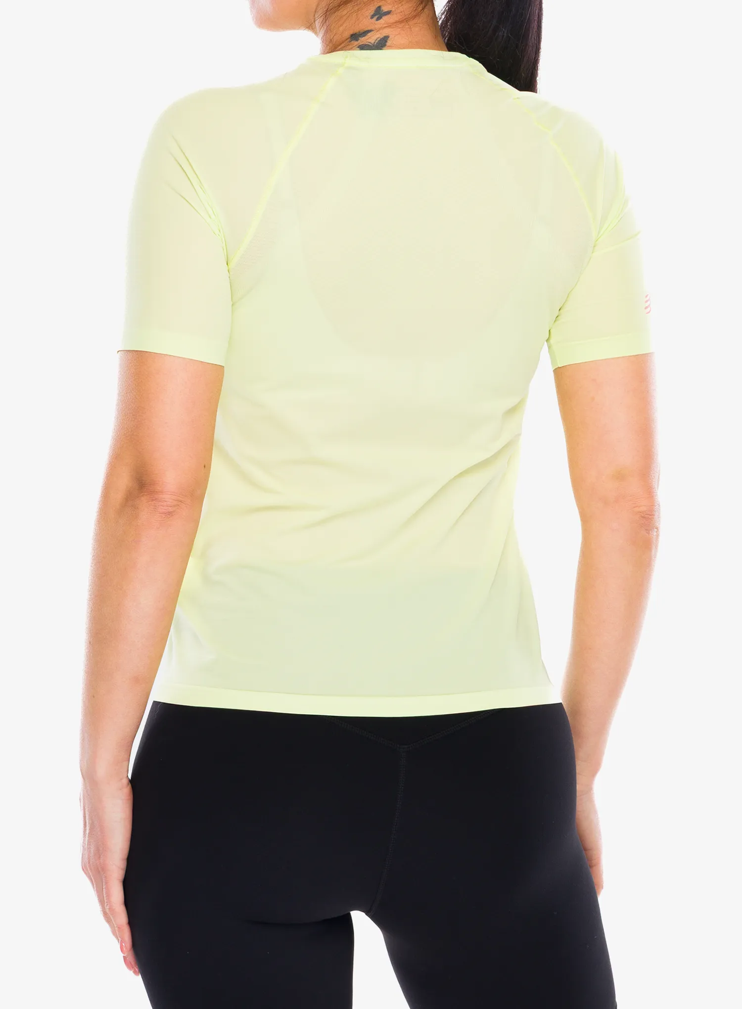 Ženska majica za trčanje Compressport Trail Racing S/S Tshirt - shadow lime