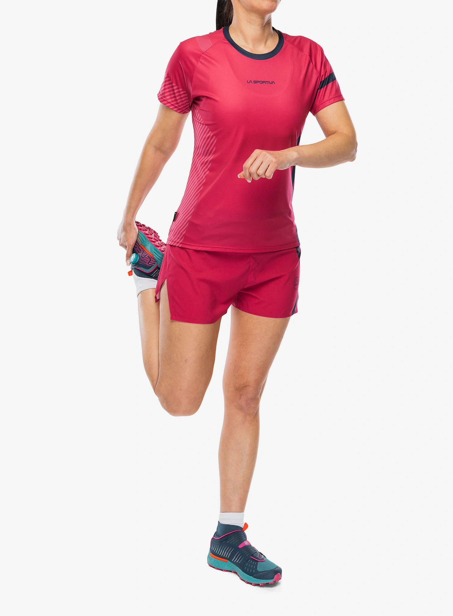 Ženska majica za trčanje La Sportiva Flow T-Shirt - azalea/night sky