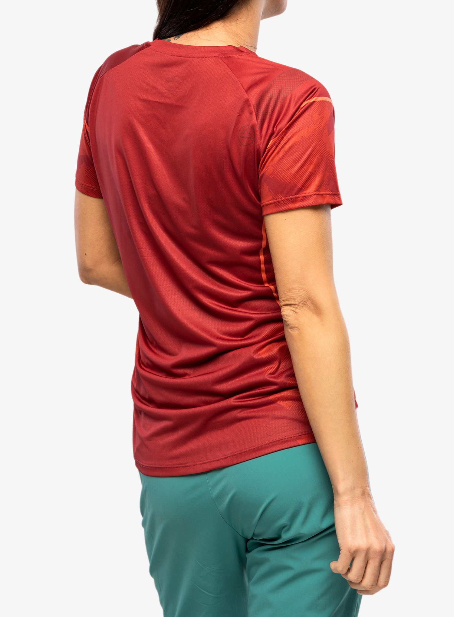 Ženska majica za trčanje La Sportiva Pacer T-Shirt - velvet/cherry tomato