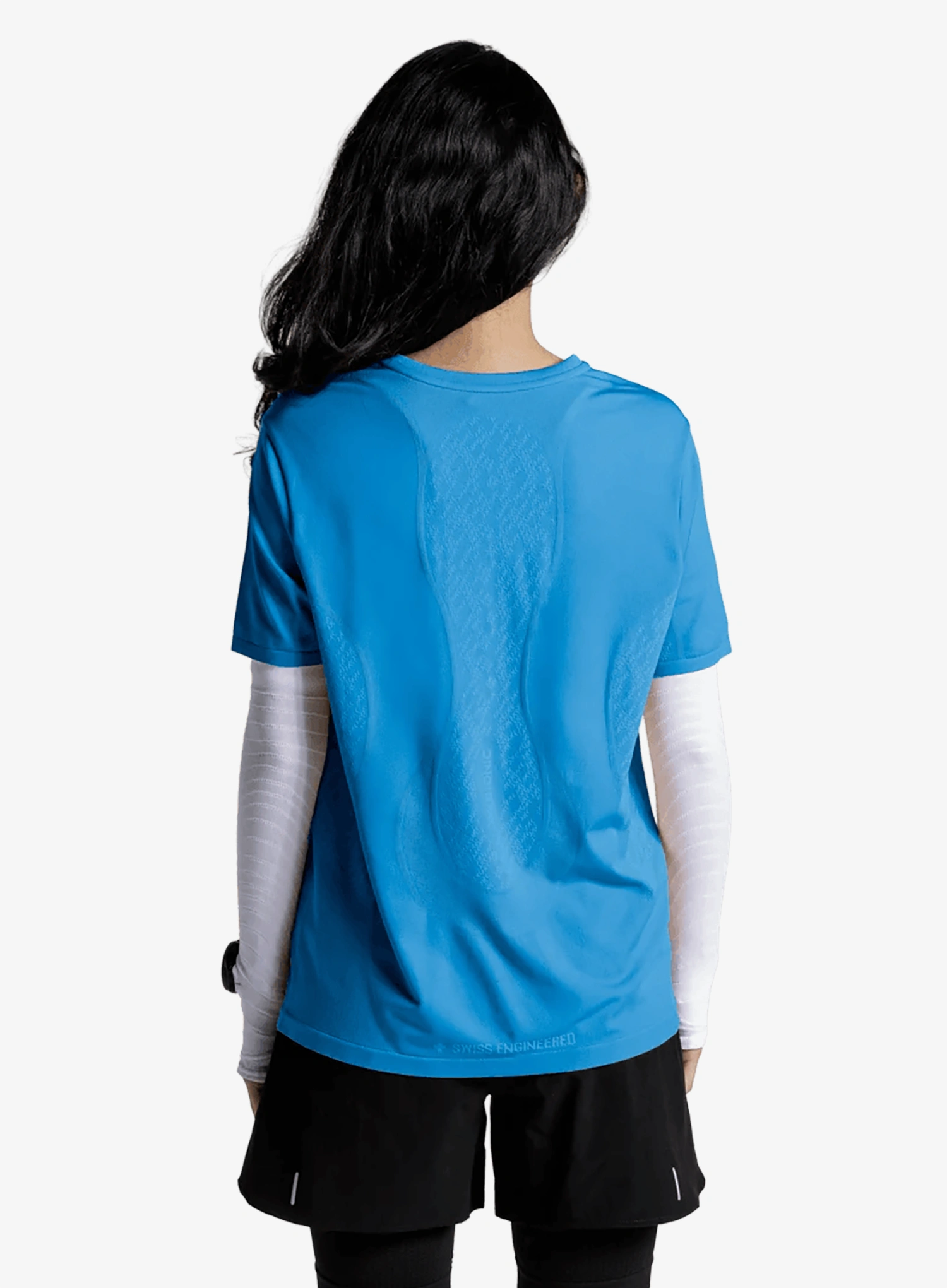 Ženska majica za trčanje X-Bionic Xceed Run Discover Shirt - eternal ice/ice