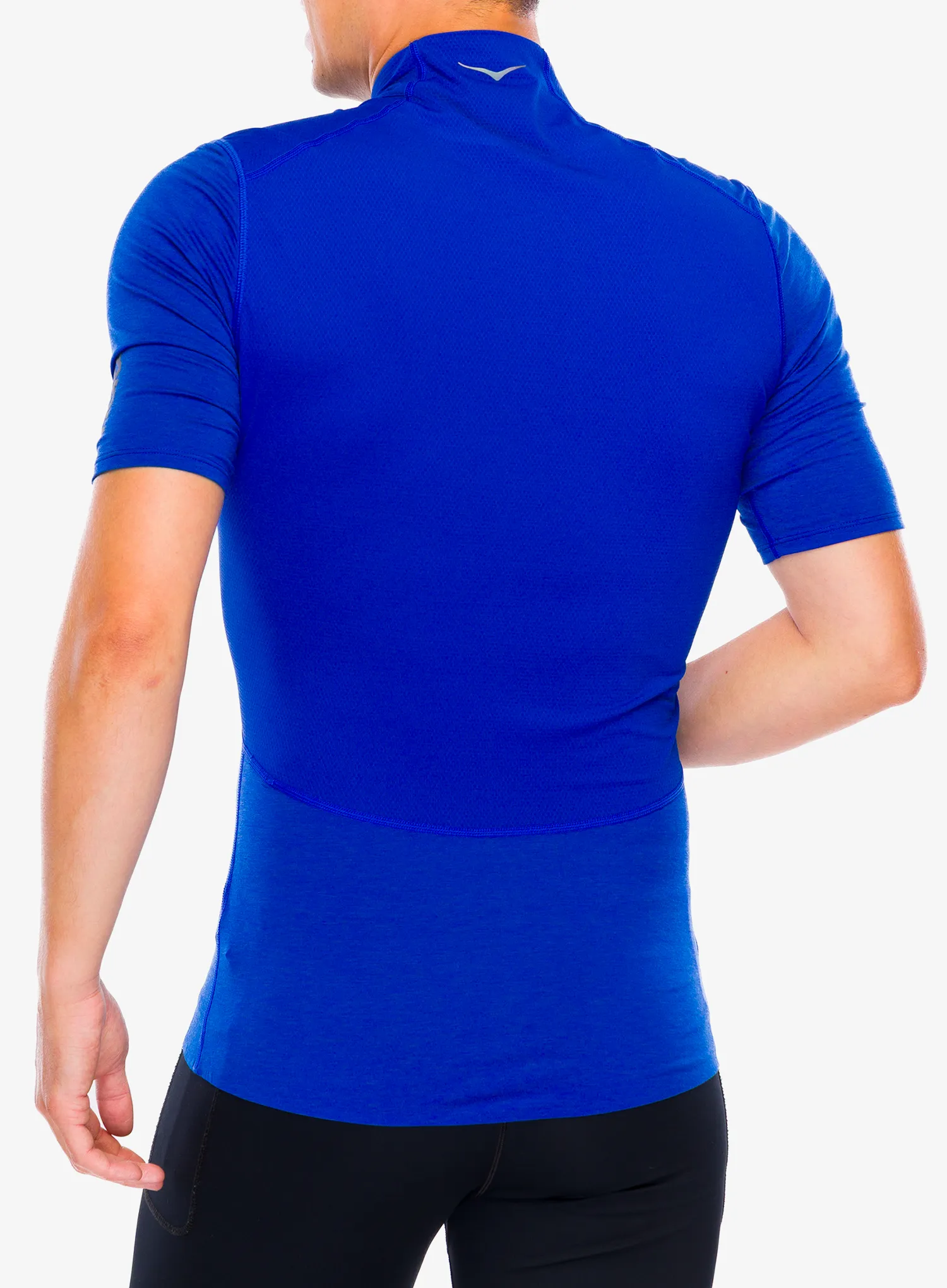 Majica za trčanje Hoka SkyBreeze Short Sleeve Zip - ultramarine