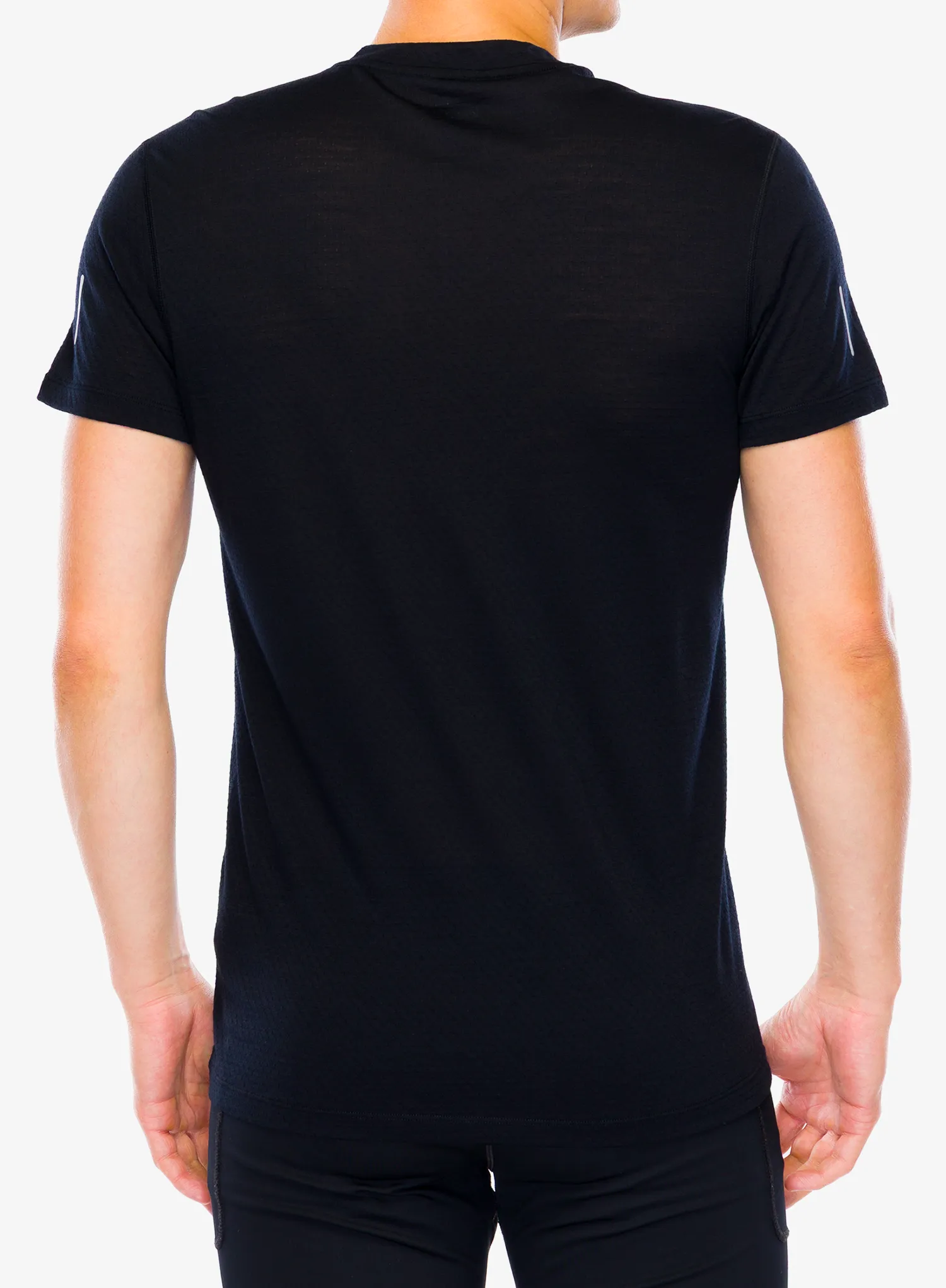 Majica za trčanje Icebreaker Merino 125 Cool-Lite Speed SS Quarter Zip - black