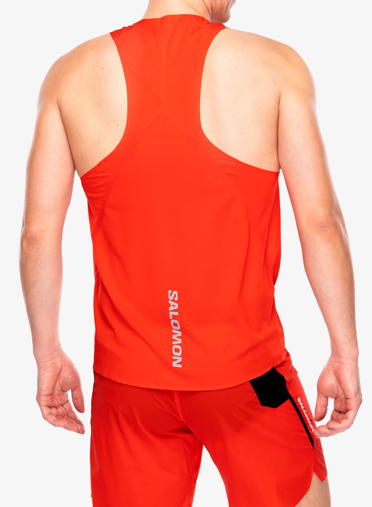 Majica za trčanje Salomon S/Lab Speed Singlet - fiery red