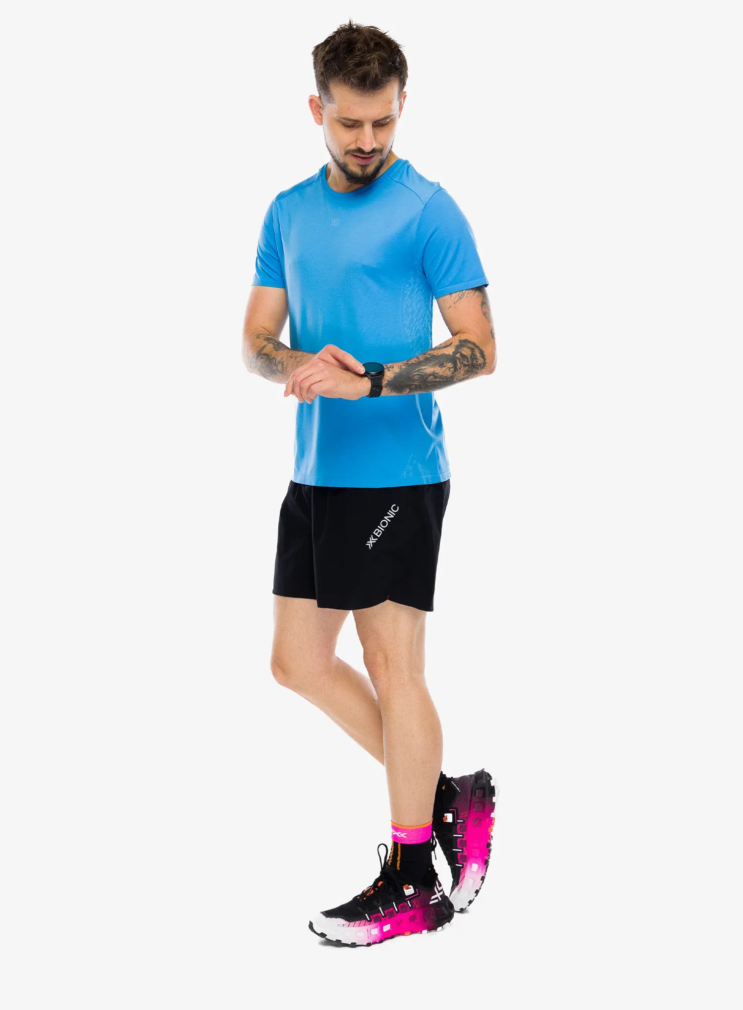 Majica za trčanje X-Bionic Xceed Run Discover Shirt - eternal ice
