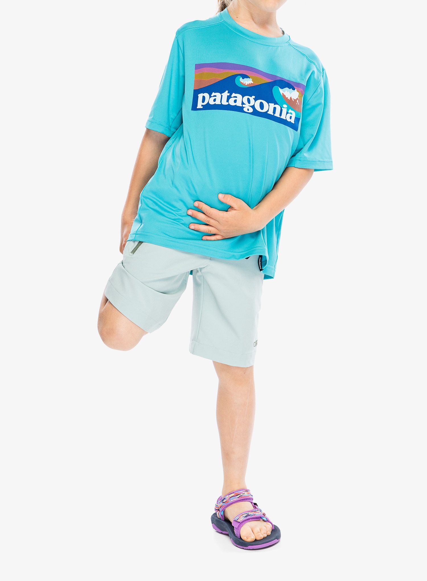 Dječja majica Patagonia Cap SW T-Shirt - boardshort/blue