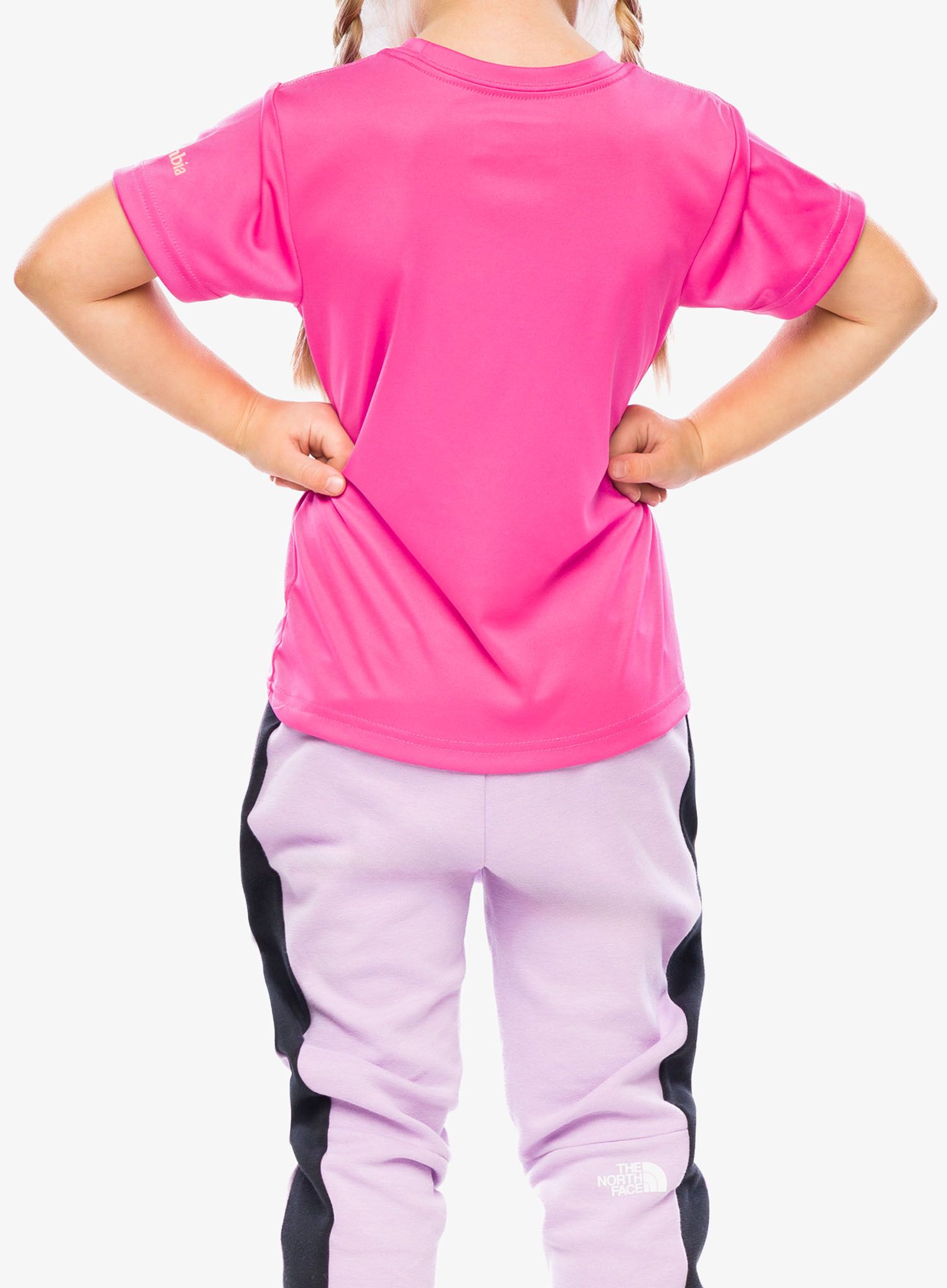 Majica za djevojčice Columbia Mirror Creek Short Sleeve Graphic Shirt - pink ice/graphic