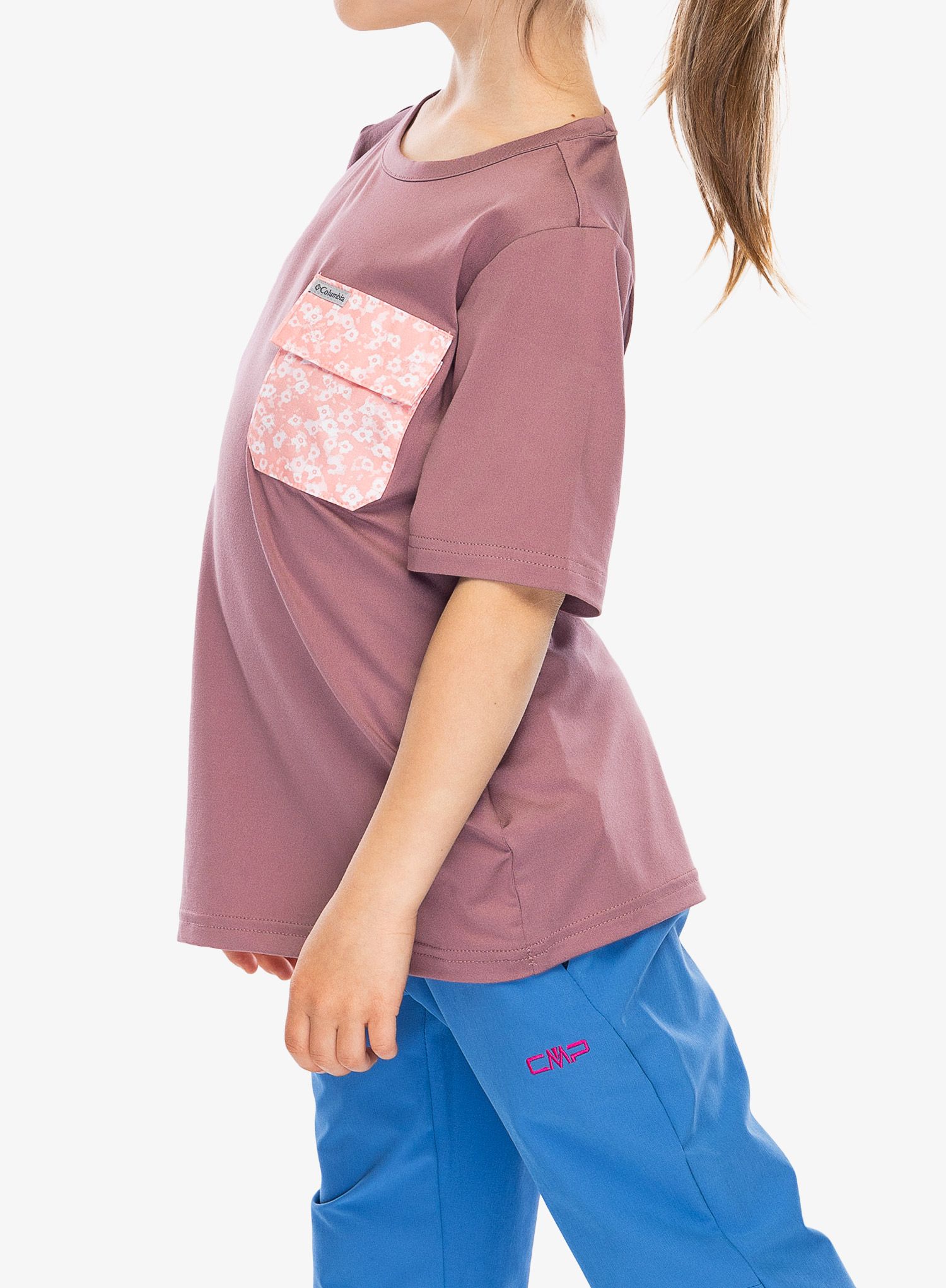 Majica za djevojčice Columbia Washed Out Utility Shirt - fig