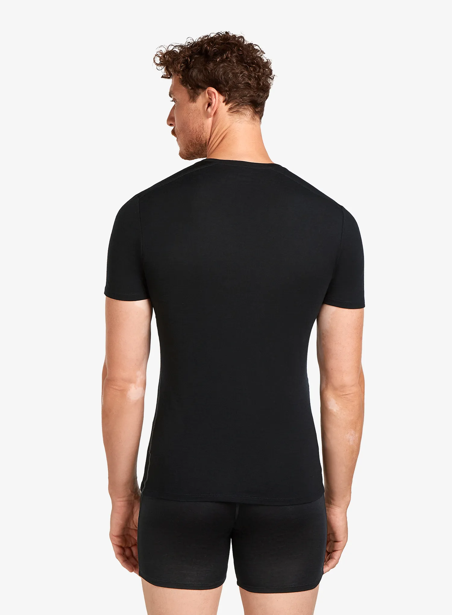 Majica Icebreaker Anatomica S/S V - black